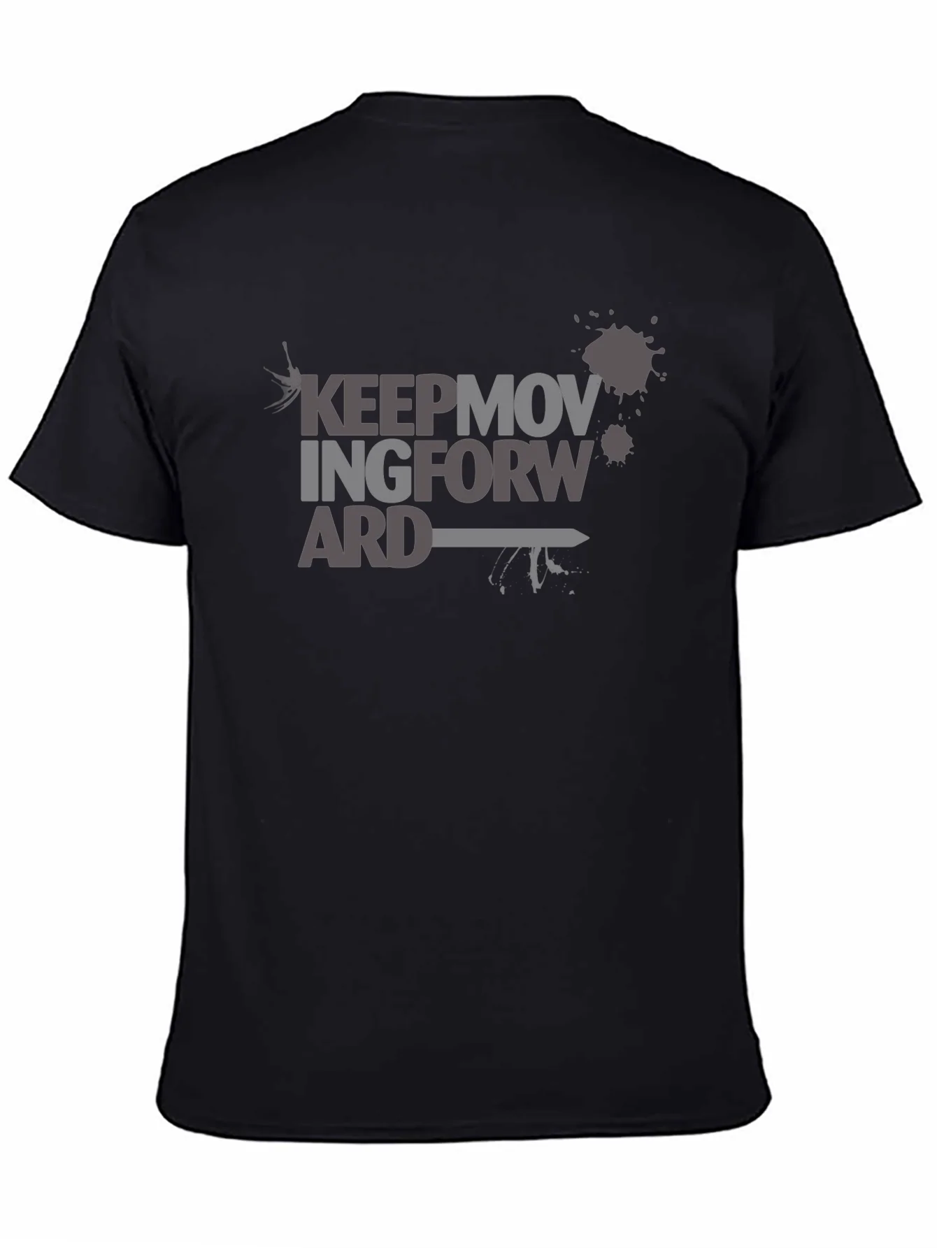 Keep Moving Forward Graphic T-Shirt - Black