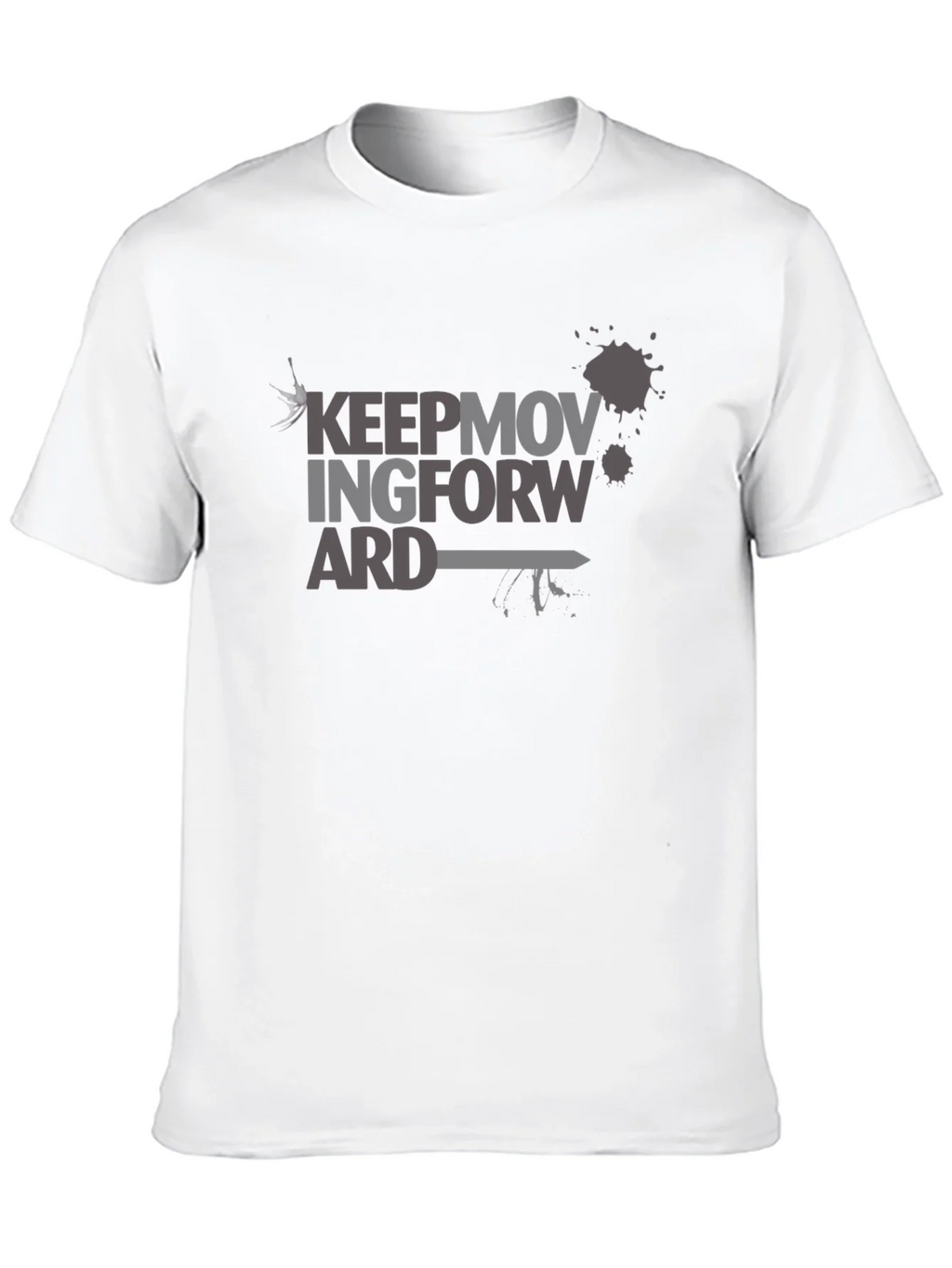 Keep Moving Forward Graphic T-Shirt - Black