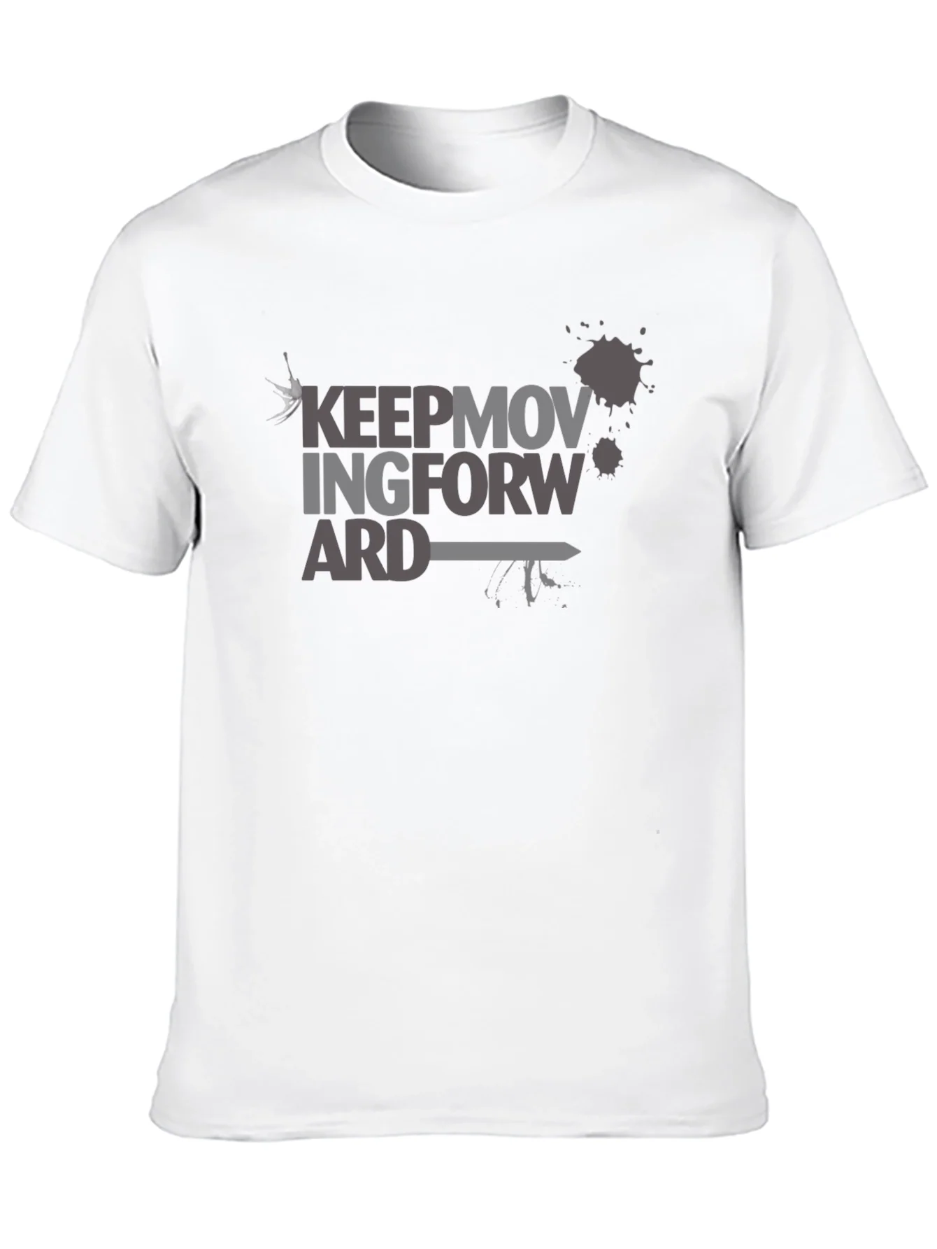Keep Moving Forward Graphic T-Shirt - Black