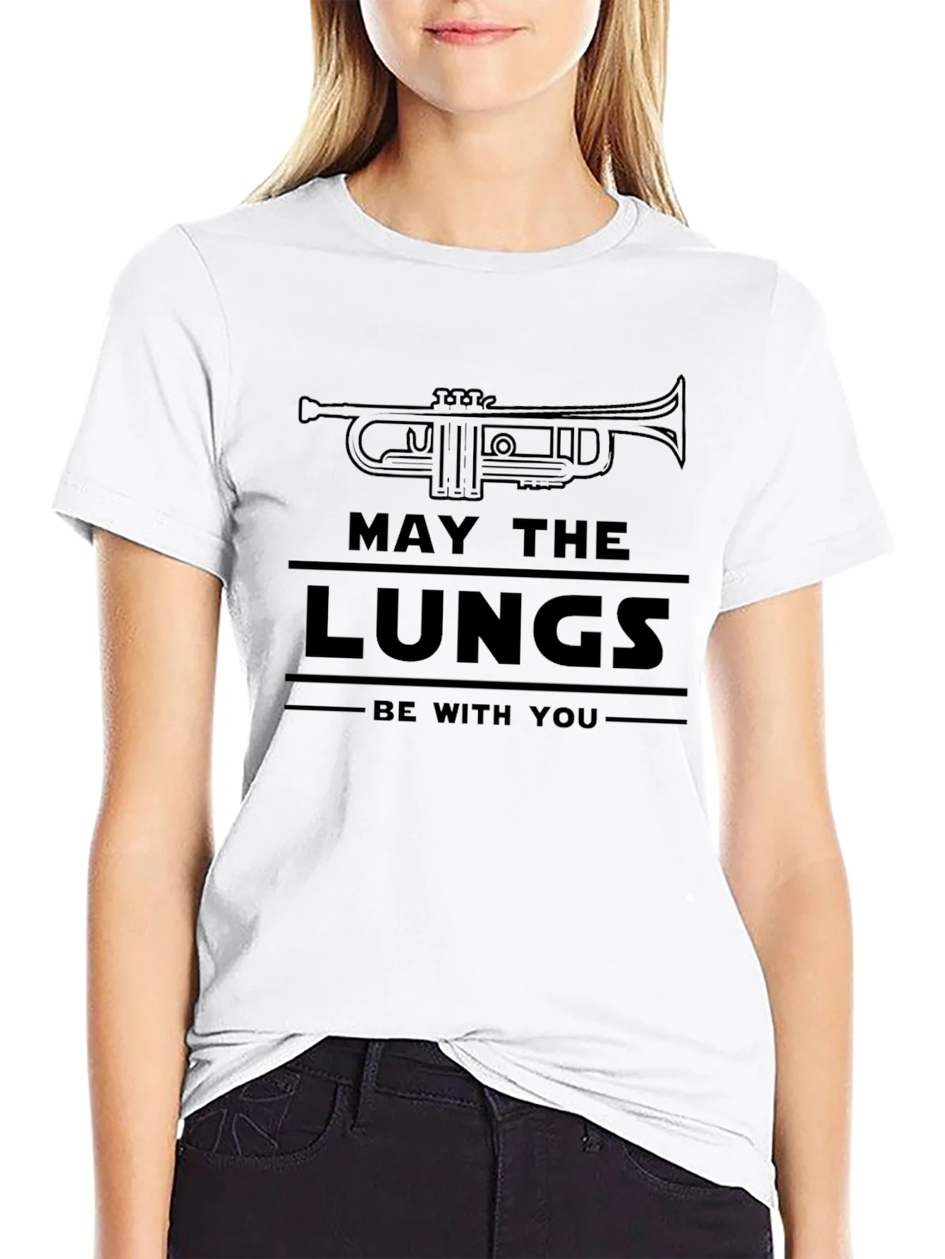 May The Lungs Be With You Trumpet T-Shirt