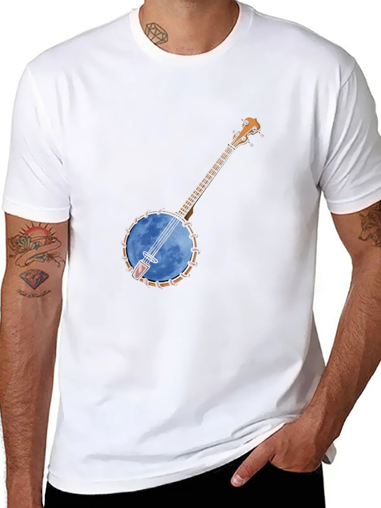 Banjo Moon Graphic Tee - Black