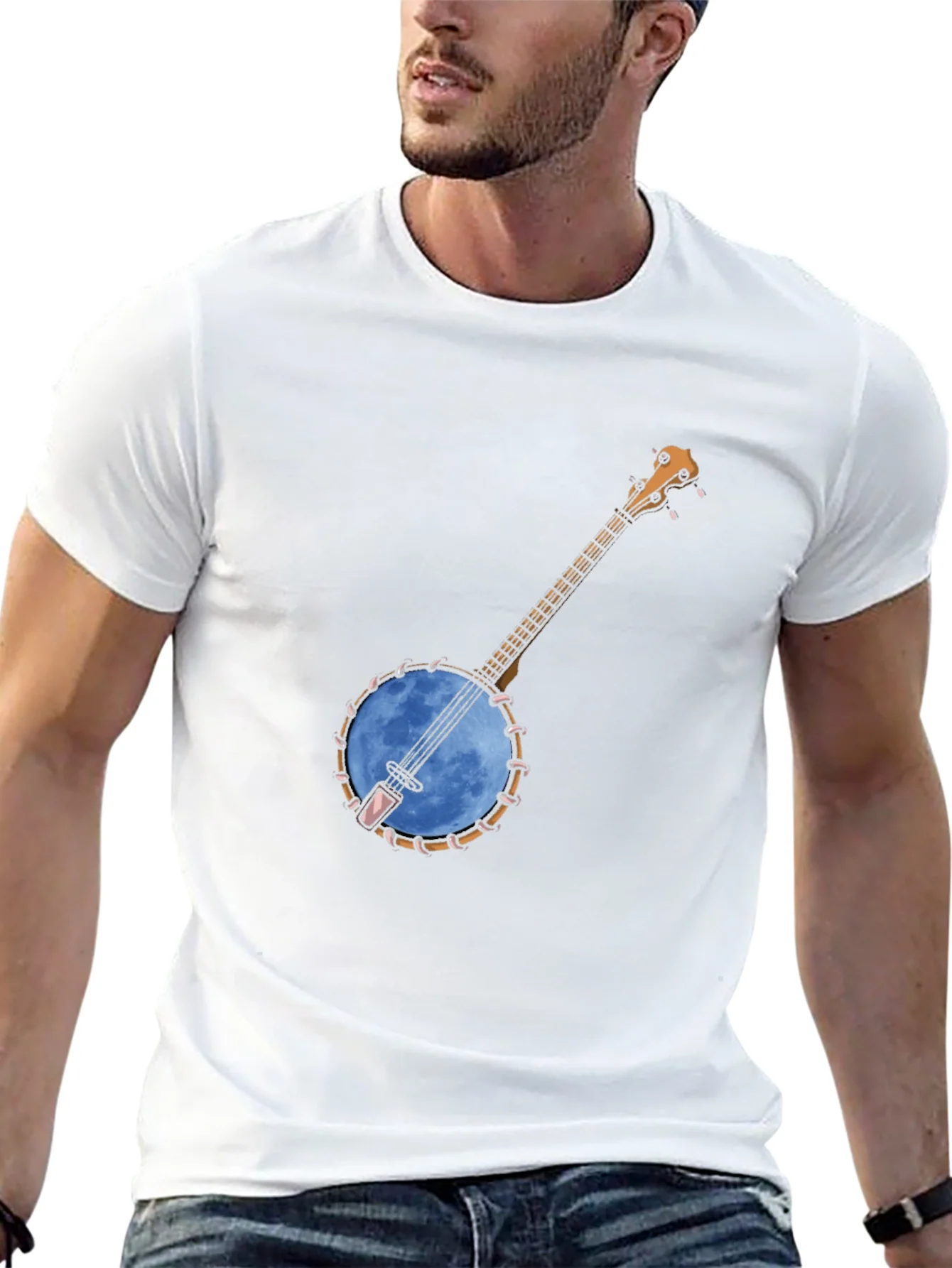 Banjo Moon Graphic Tee - Black