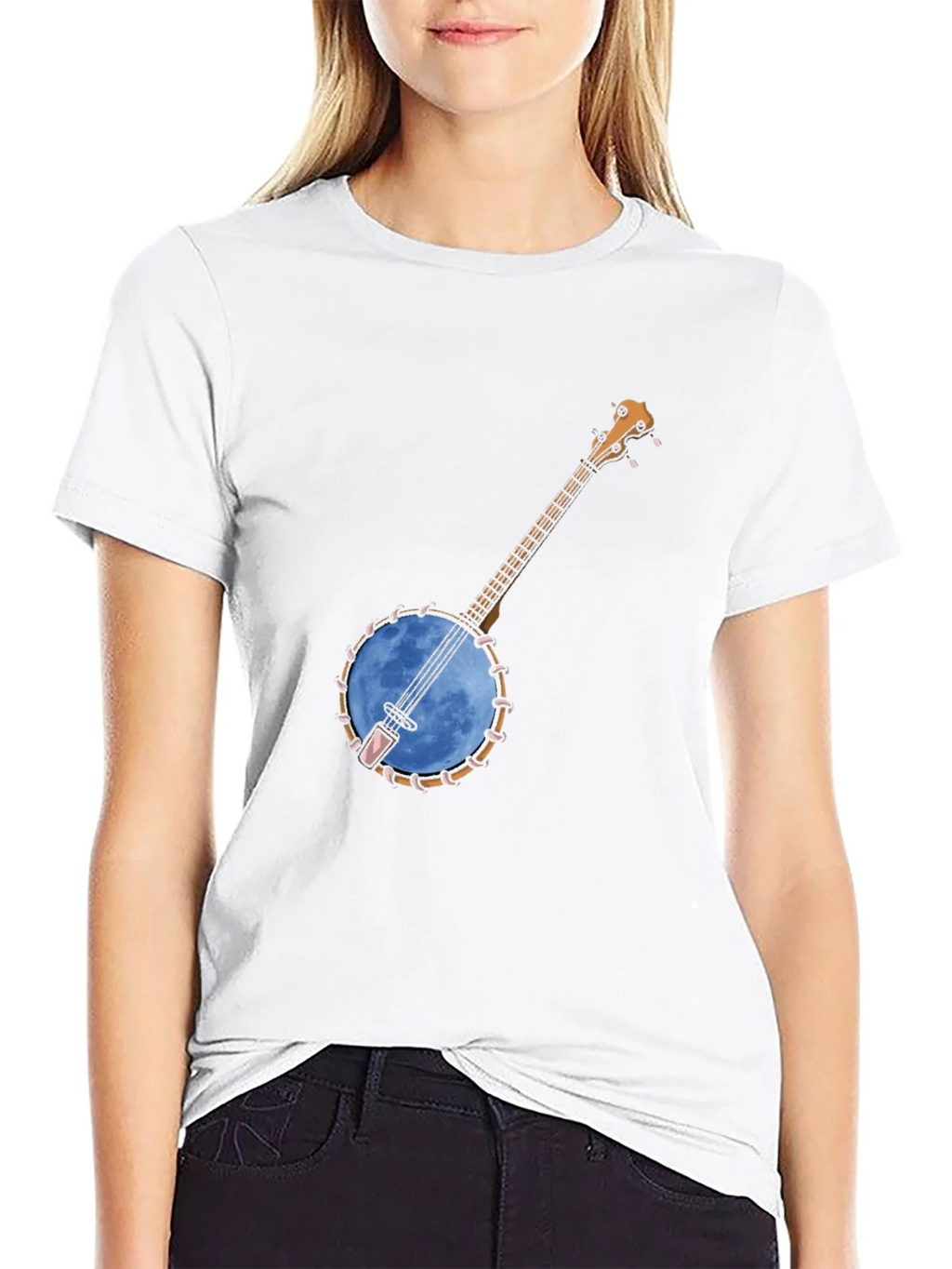 Banjo Moon Graphic Tee - Black