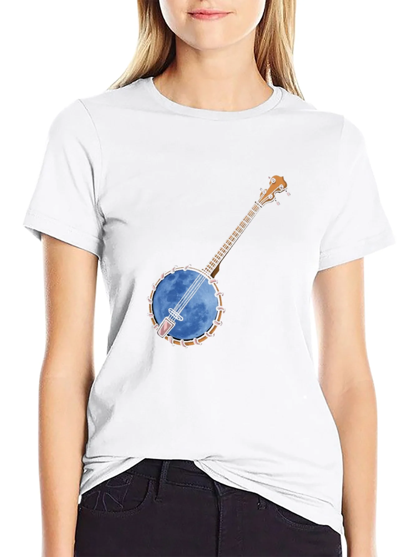 Banjo Moon Graphic Tee - Black