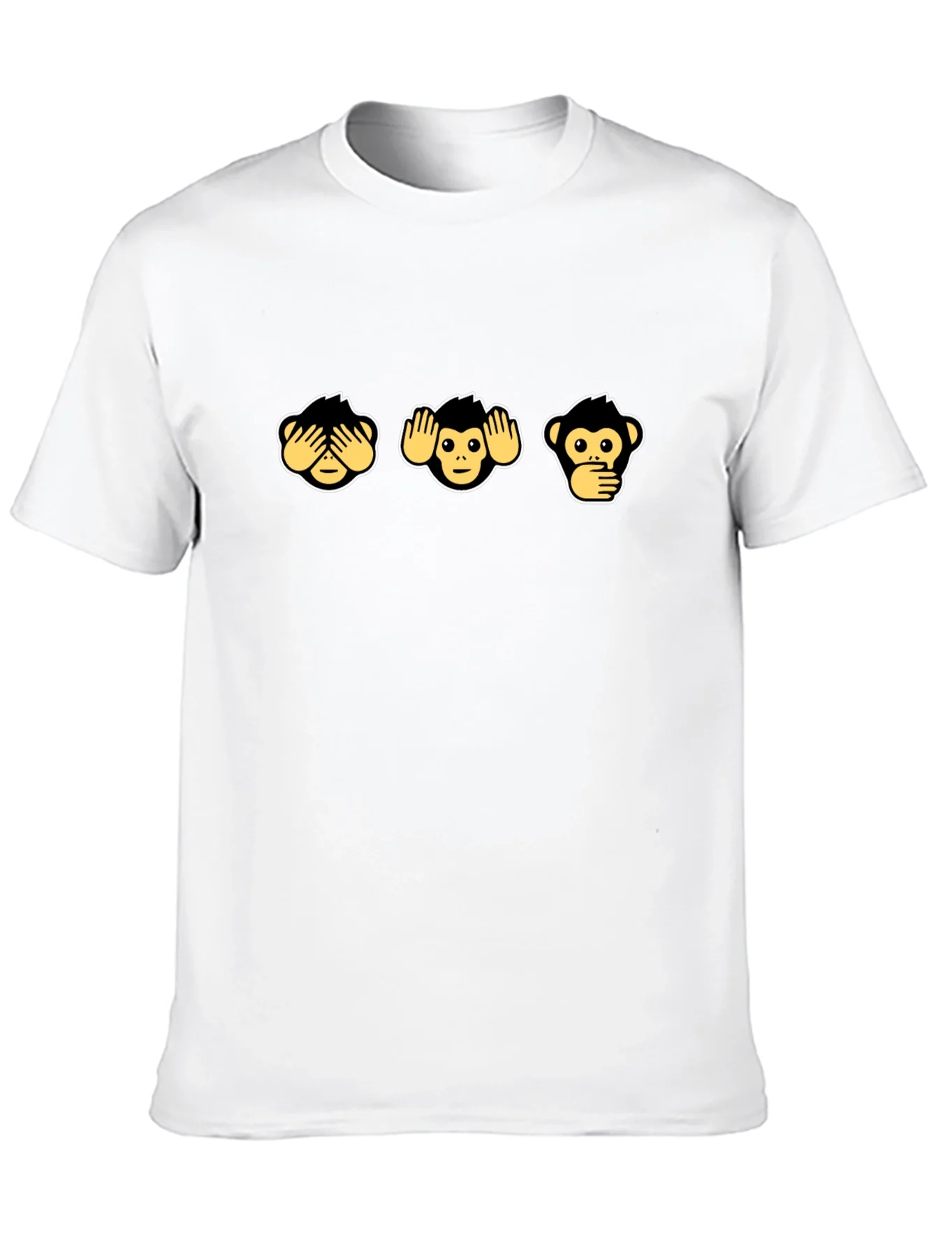 Three Wise Monkeys Graphic Tee - Hear See Speak No Evil