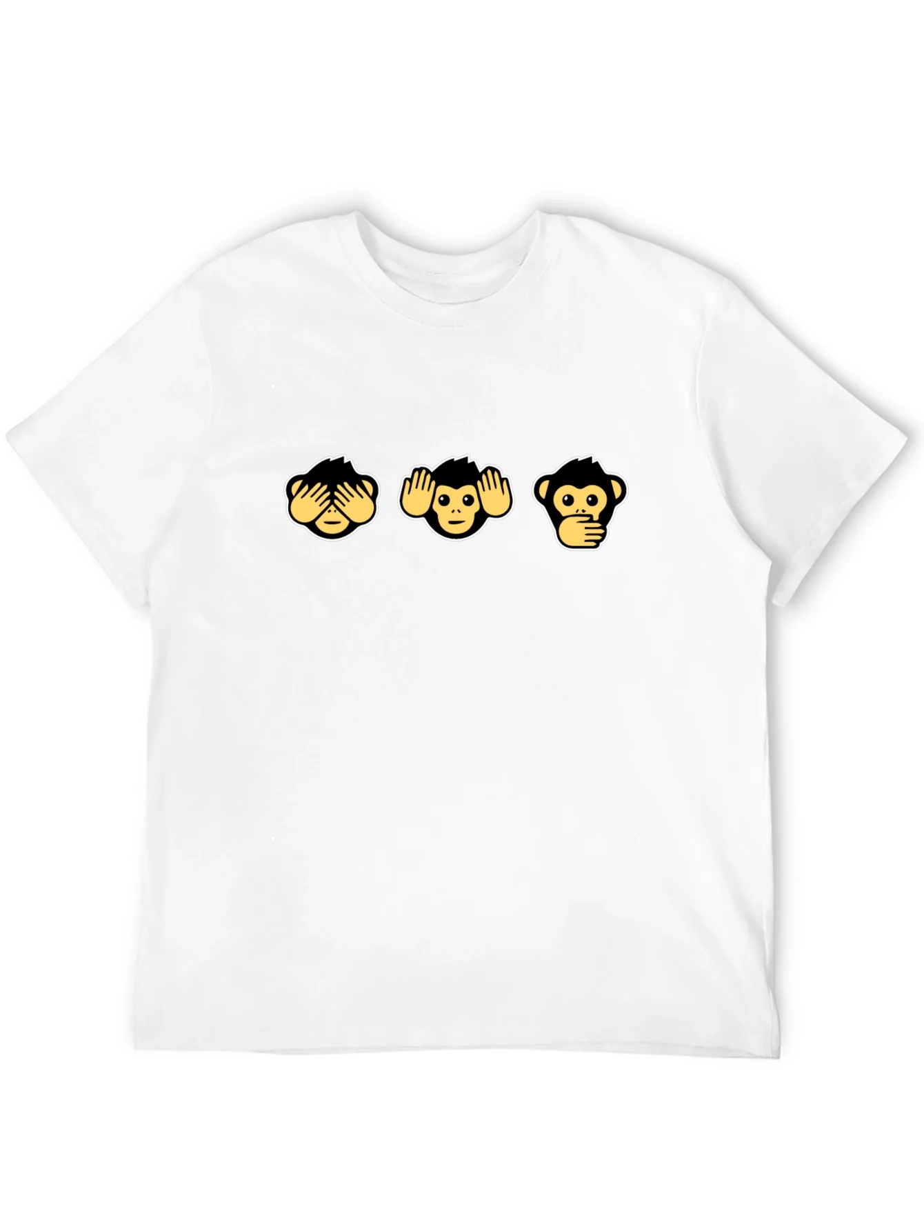 Three Wise Monkeys Graphic Tee - Hear See Speak No Evil