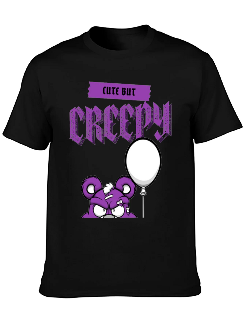 Cute But Creepy Cartoon Graphic T-Shirt