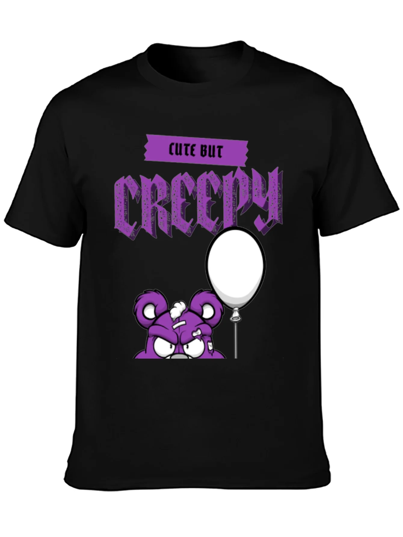 Cute But Creepy Cartoon Graphic T-Shirt
