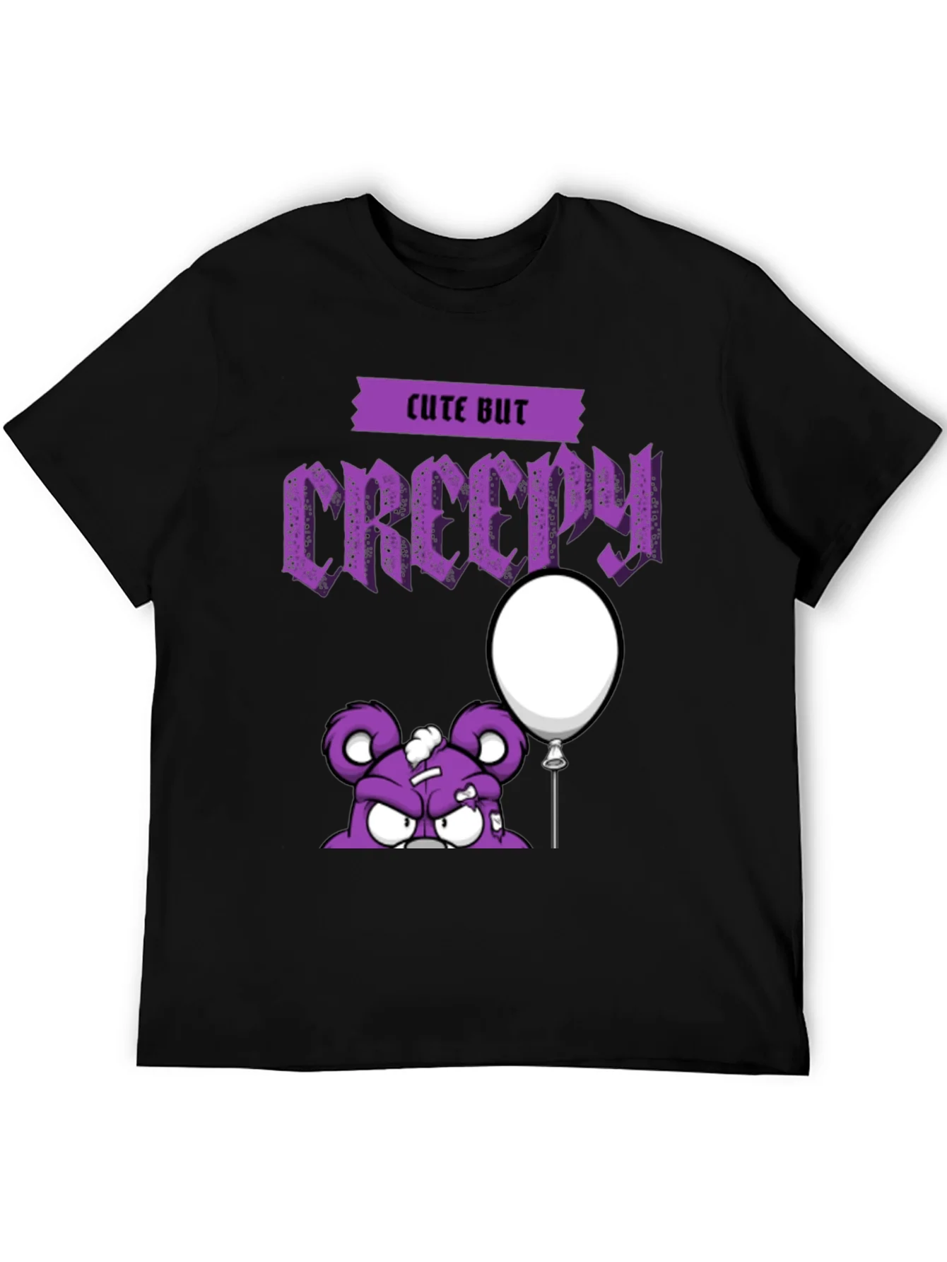 Cute But Creepy Cartoon Graphic T-Shirt