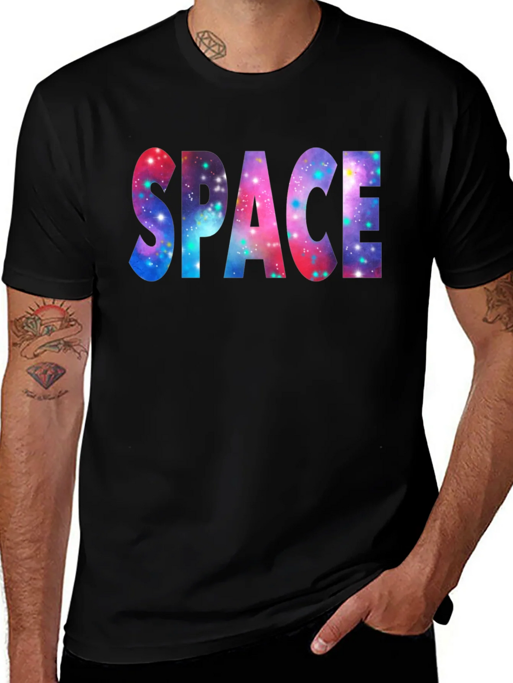 Space Galaxy Graphic T-Shirt - Cosmic Print Tee