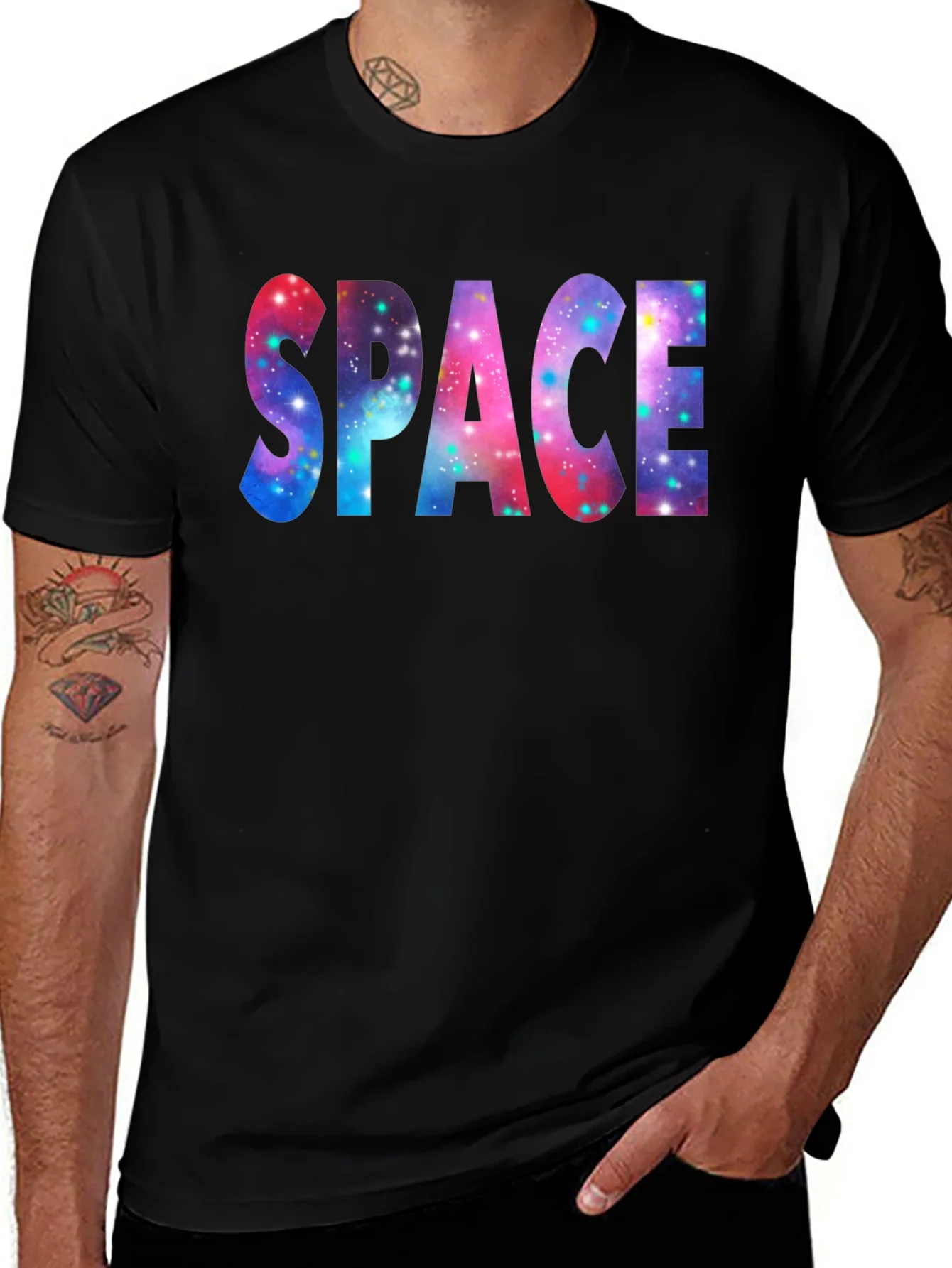 Space Galaxy Graphic T-Shirt - Cosmic Print Tee