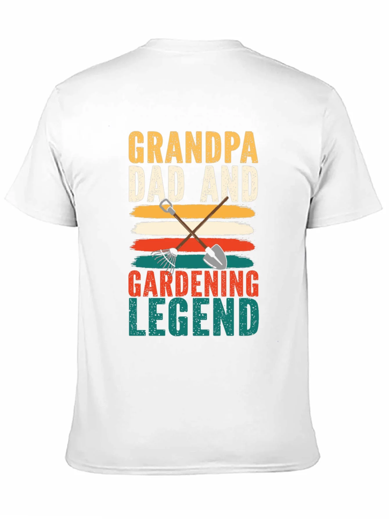 Grandpa Dad Gardening Legend Black T-Shirt