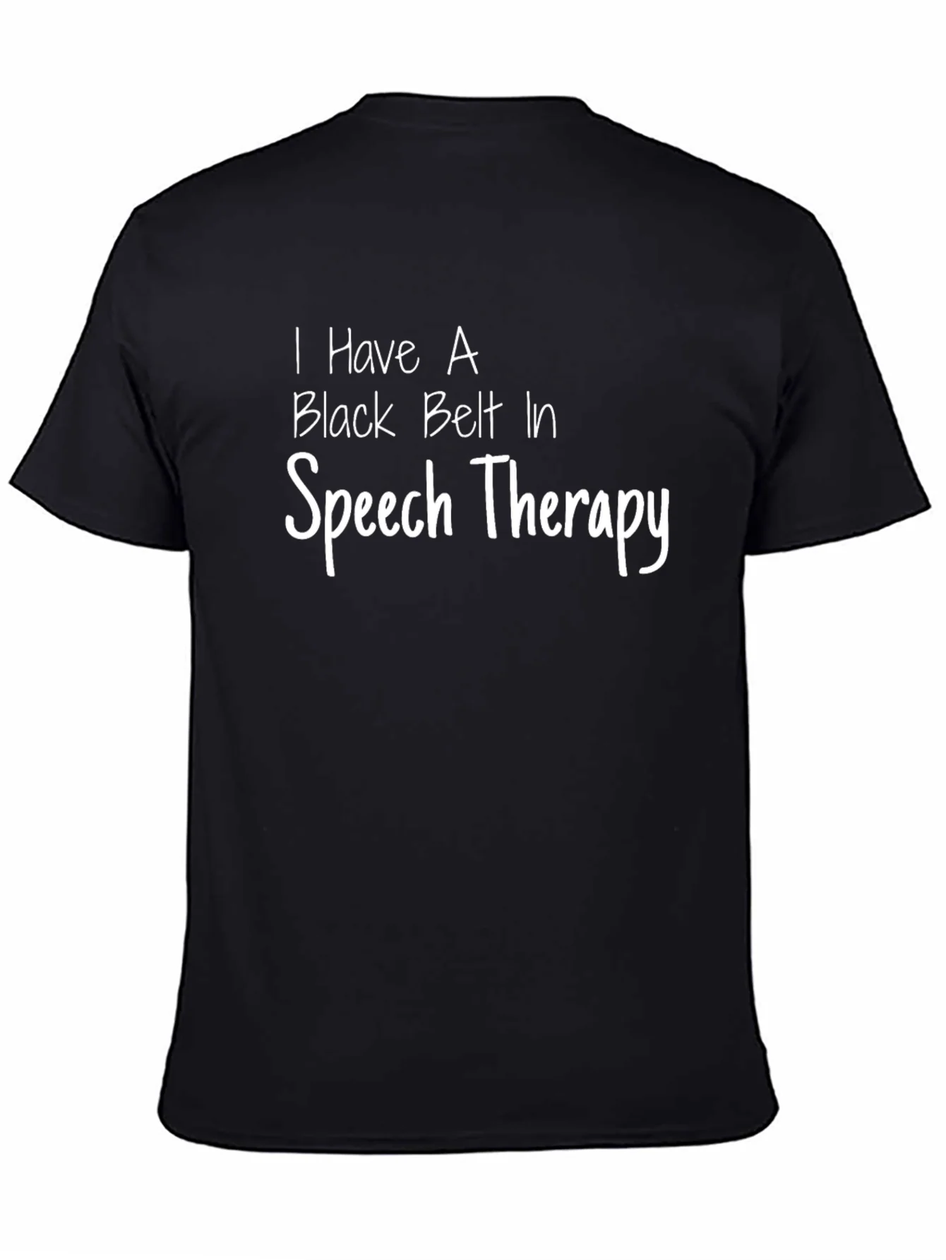 Black Belt Speech Therapy Graphic Tee - Black