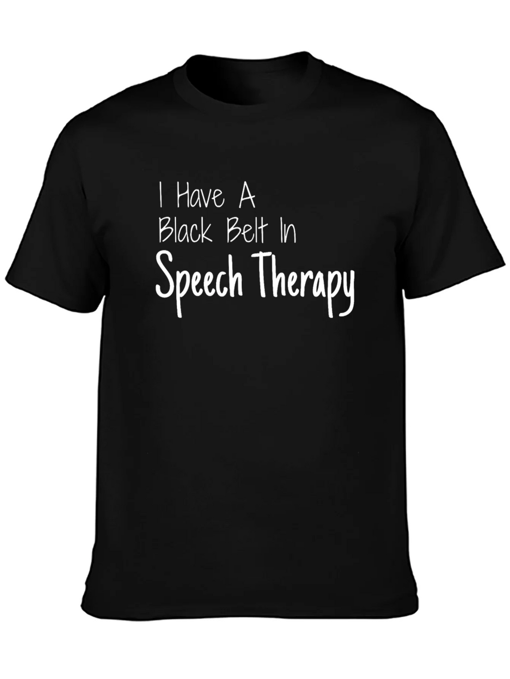 Black Belt Speech Therapy Graphic Tee - Black