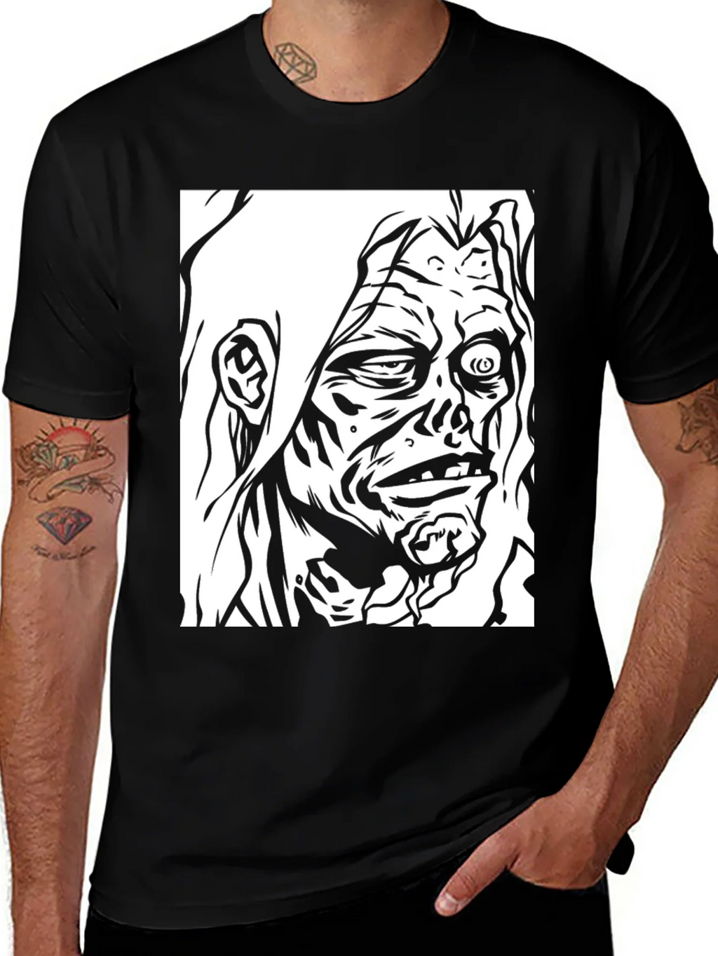 Zombie Graphic T-Shirt - Black Tee