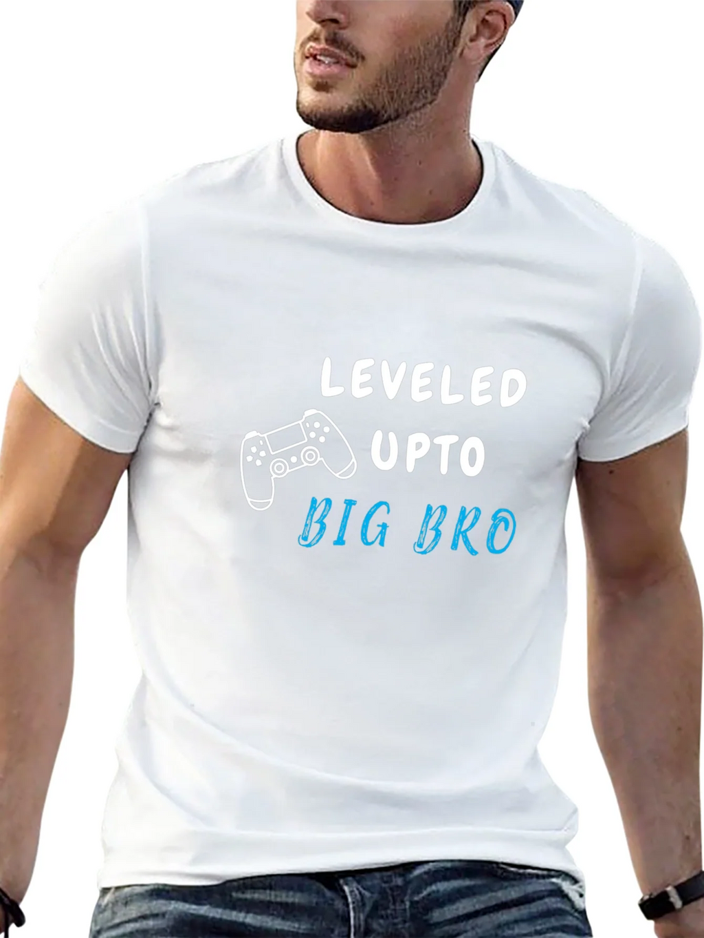 Leveled Up to Big Bro Graphic T-Shirt