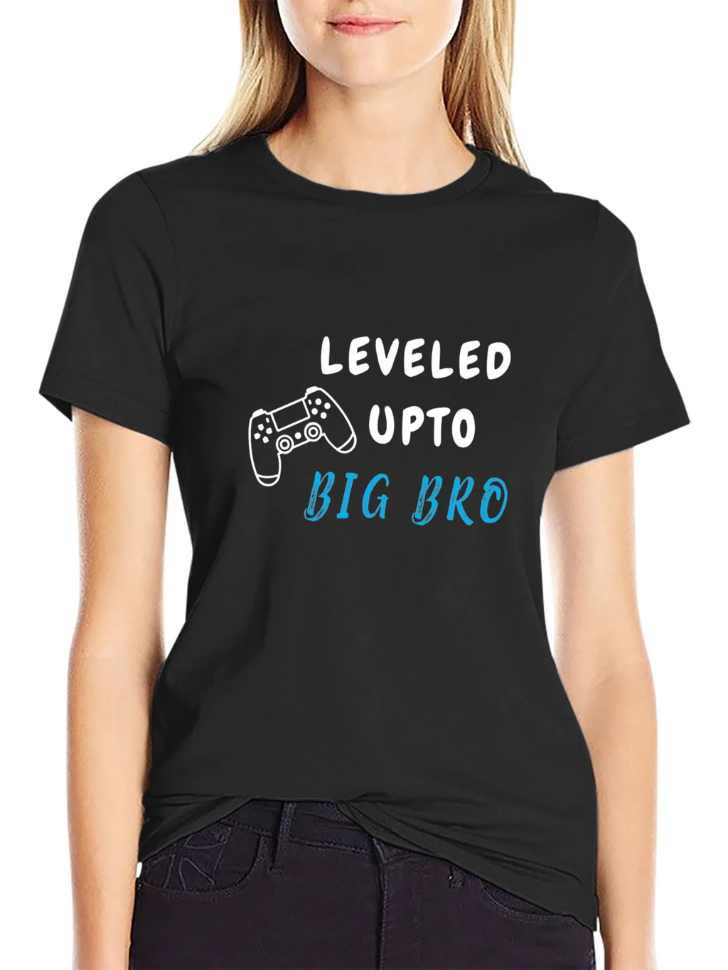 Leveled Up to Big Bro Graphic T-Shirt