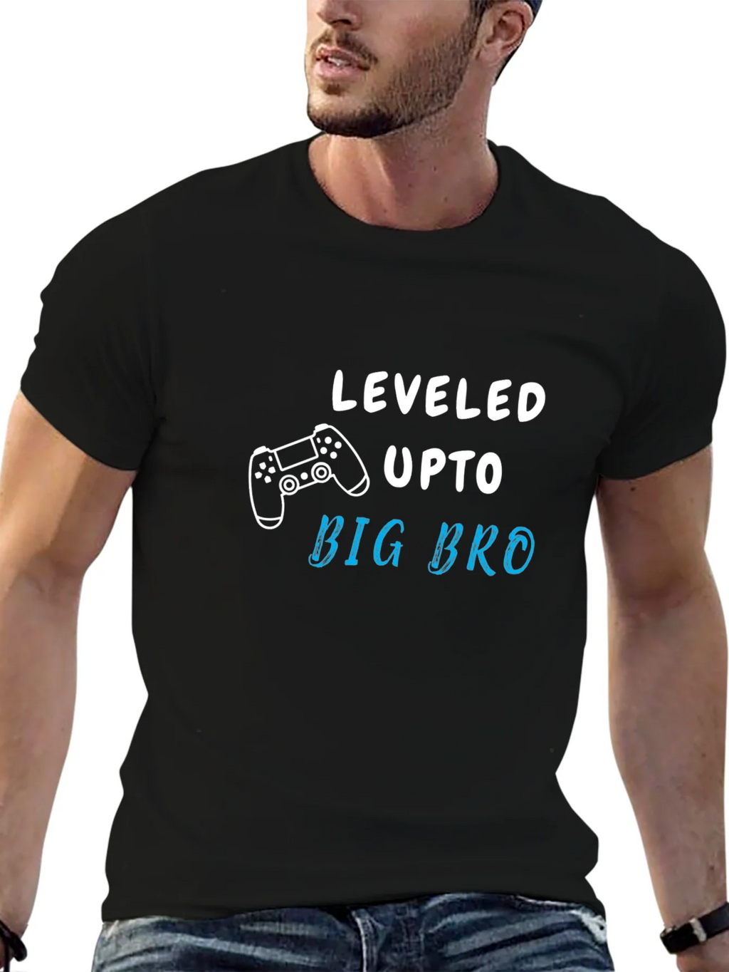 Leveled Up to Big Bro Graphic T-Shirt
