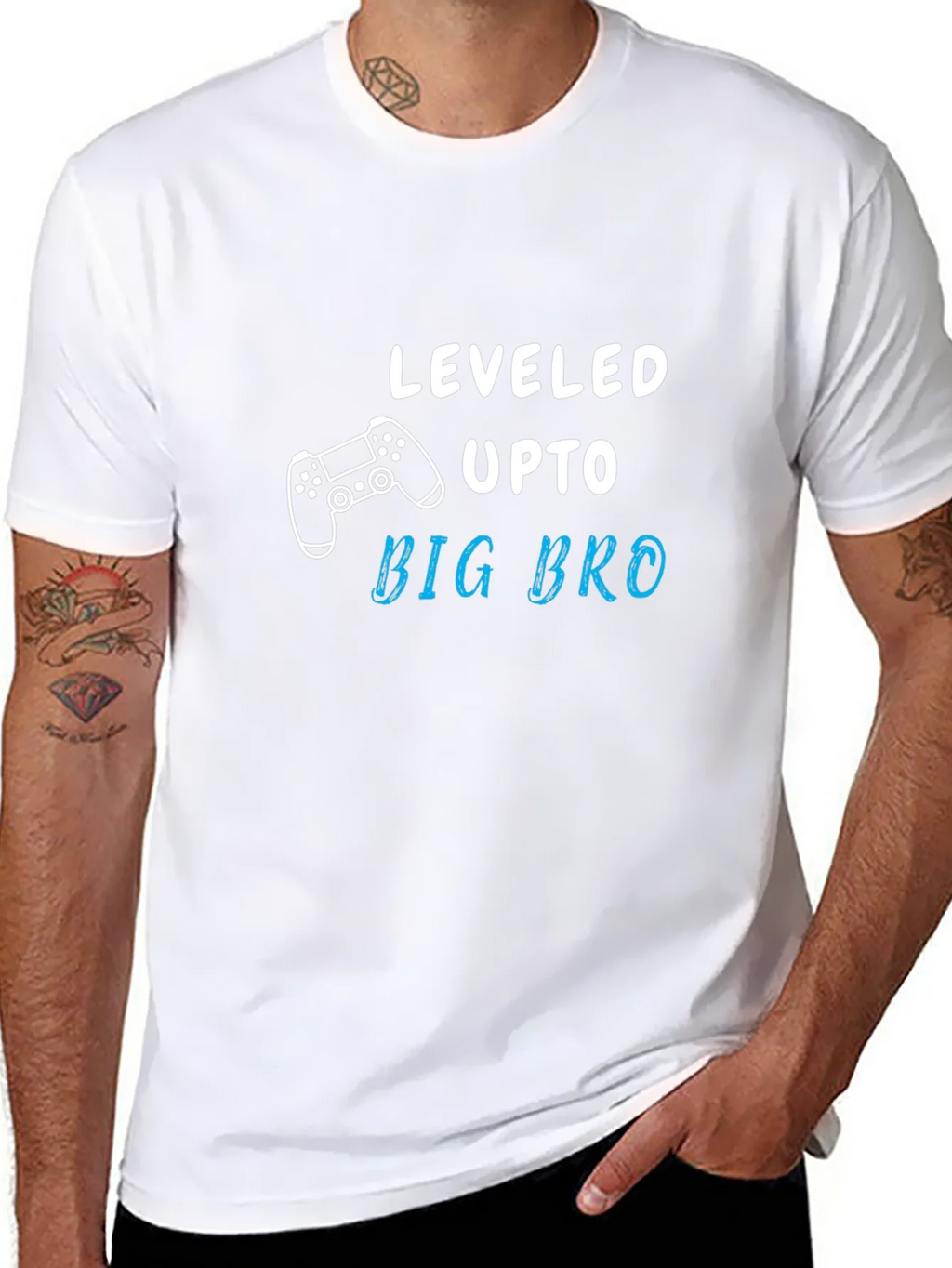 Leveled Up to Big Bro Graphic T-Shirt