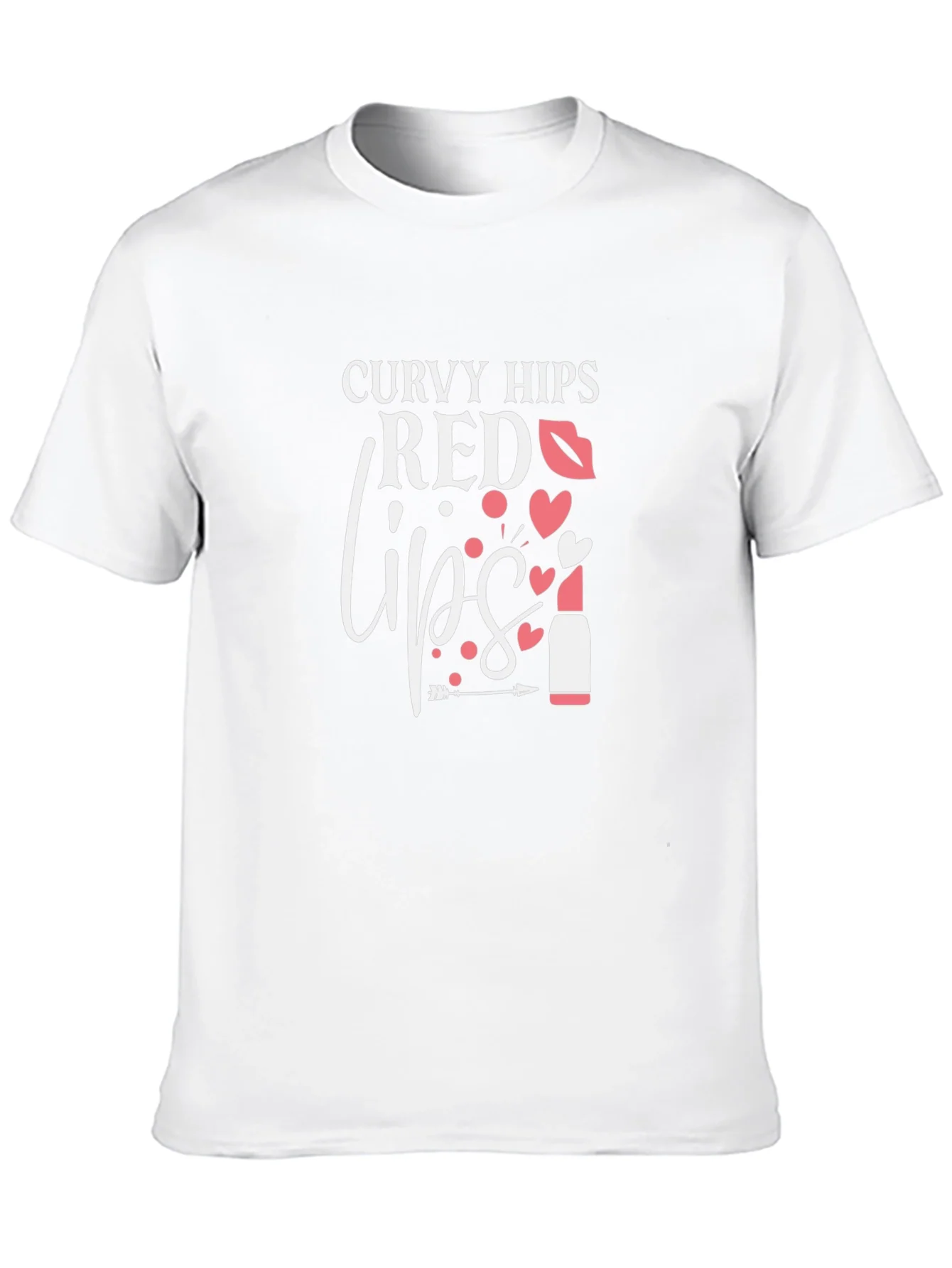 Curvy Hips Red Lips Graphic Tee