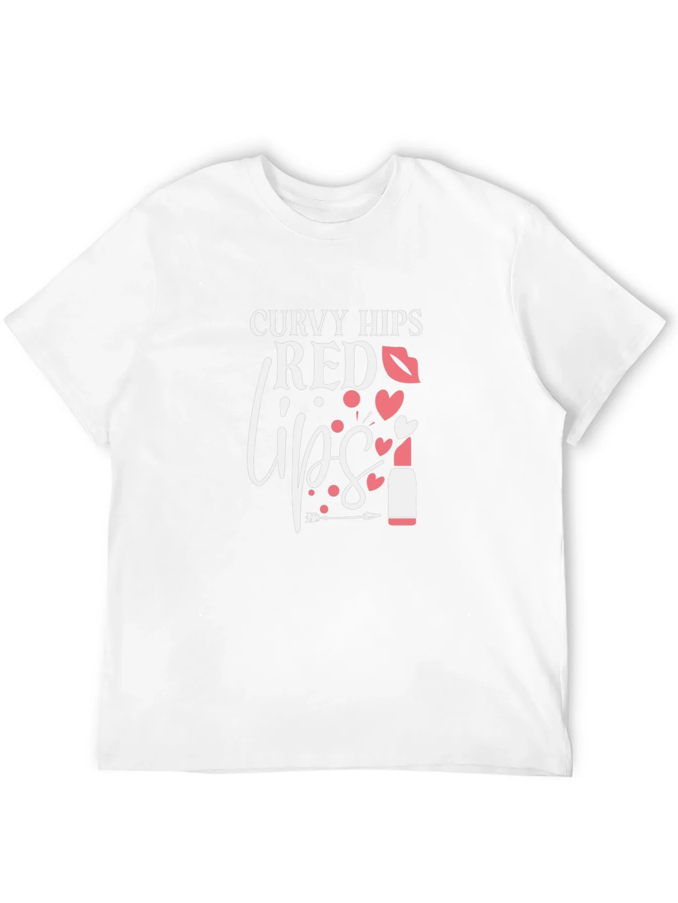 Curvy Hips Red Lips Graphic Tee