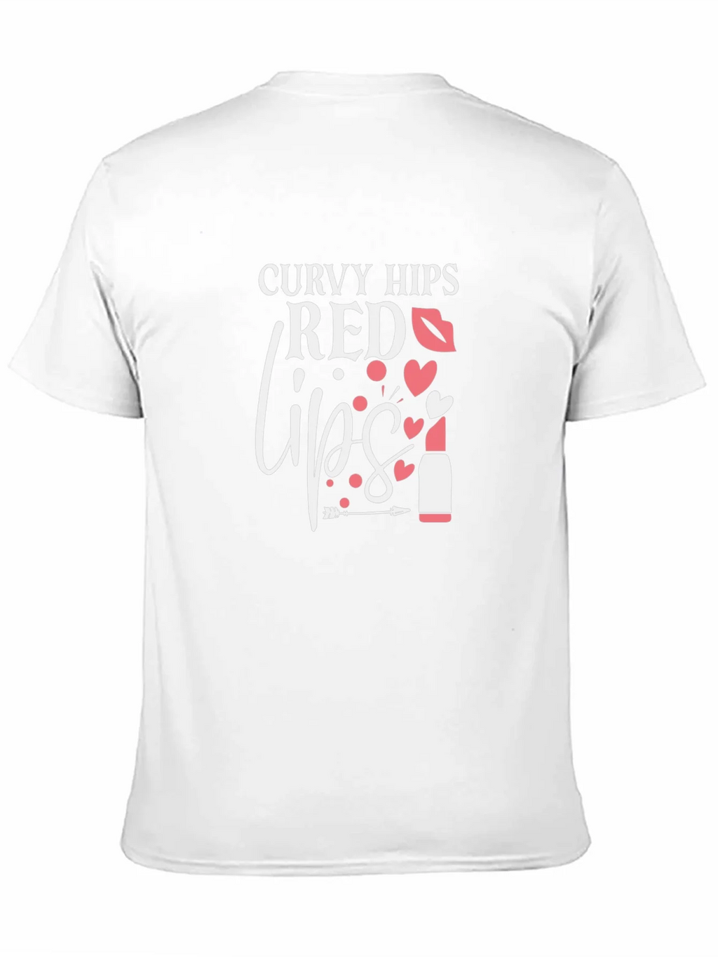 Curvy Hips Red Lips Graphic Tee