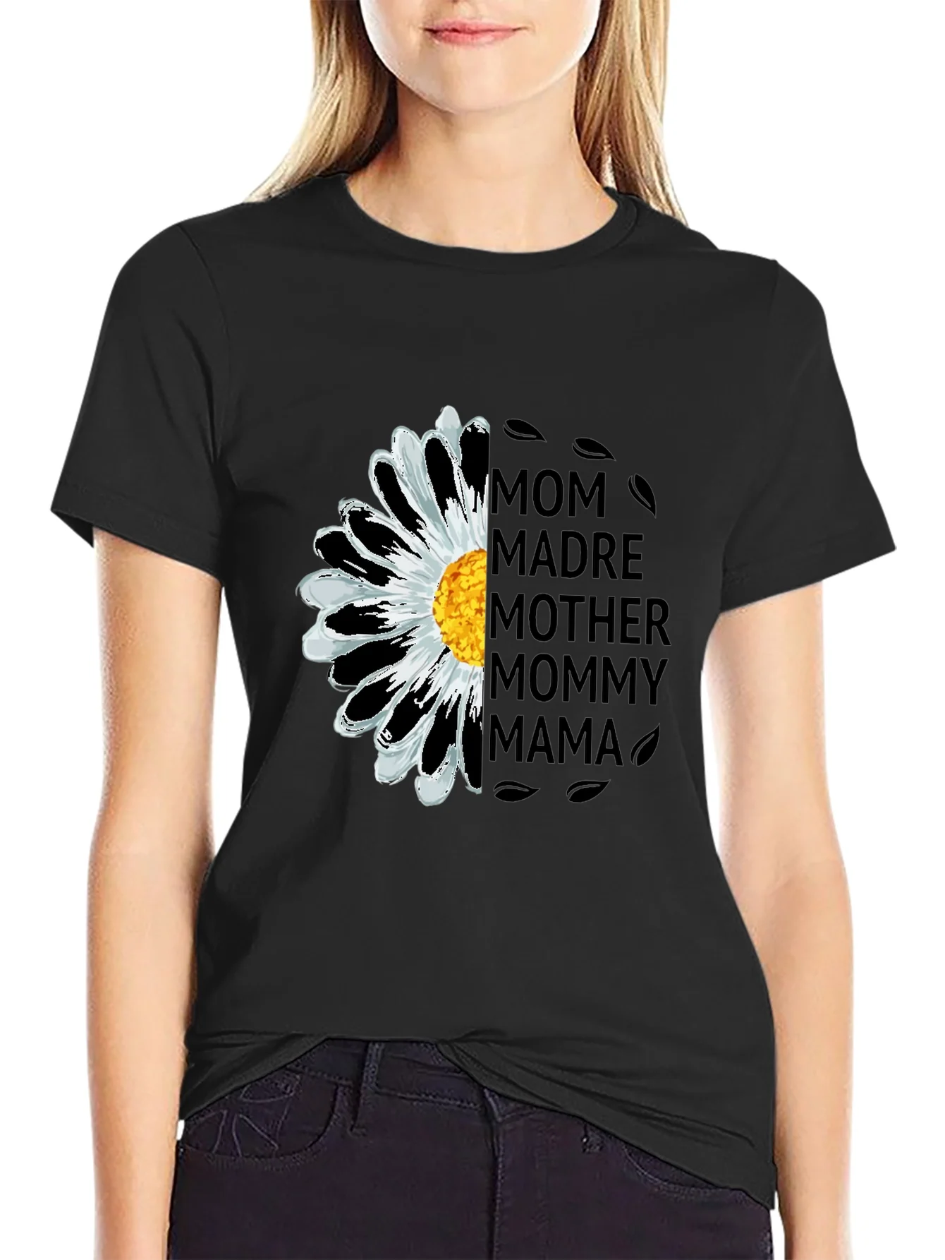 Mom Flower Graphic T-Shirt - Mothers Day Gift