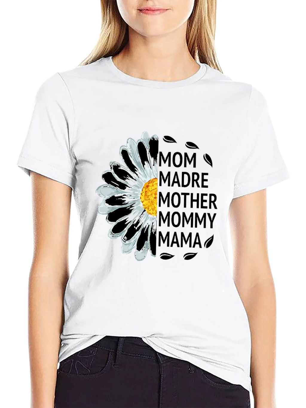 Mom Flower Graphic T-Shirt - Mothers Day Gift