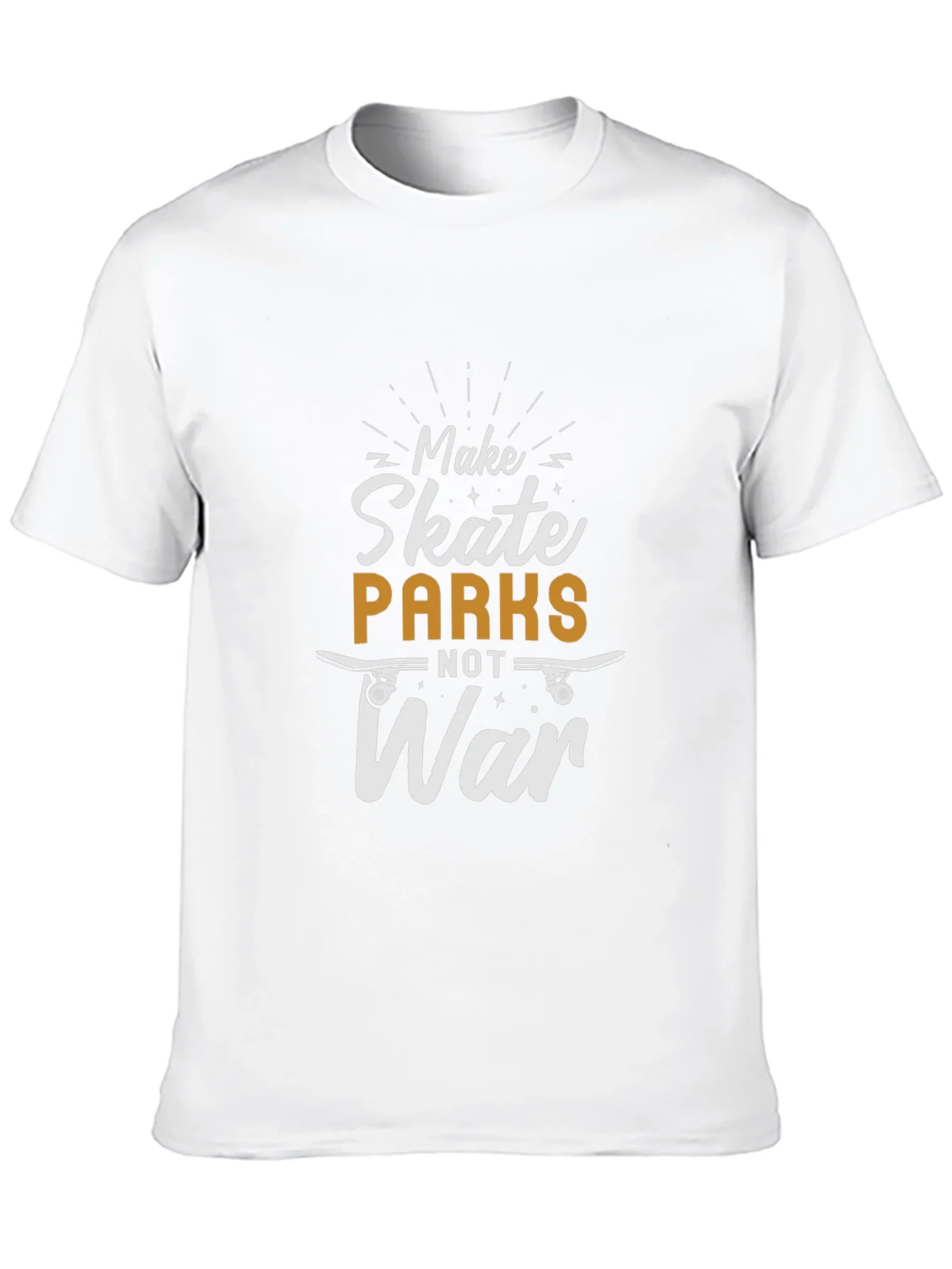 Skate Parks Not War Black Graphic Tee