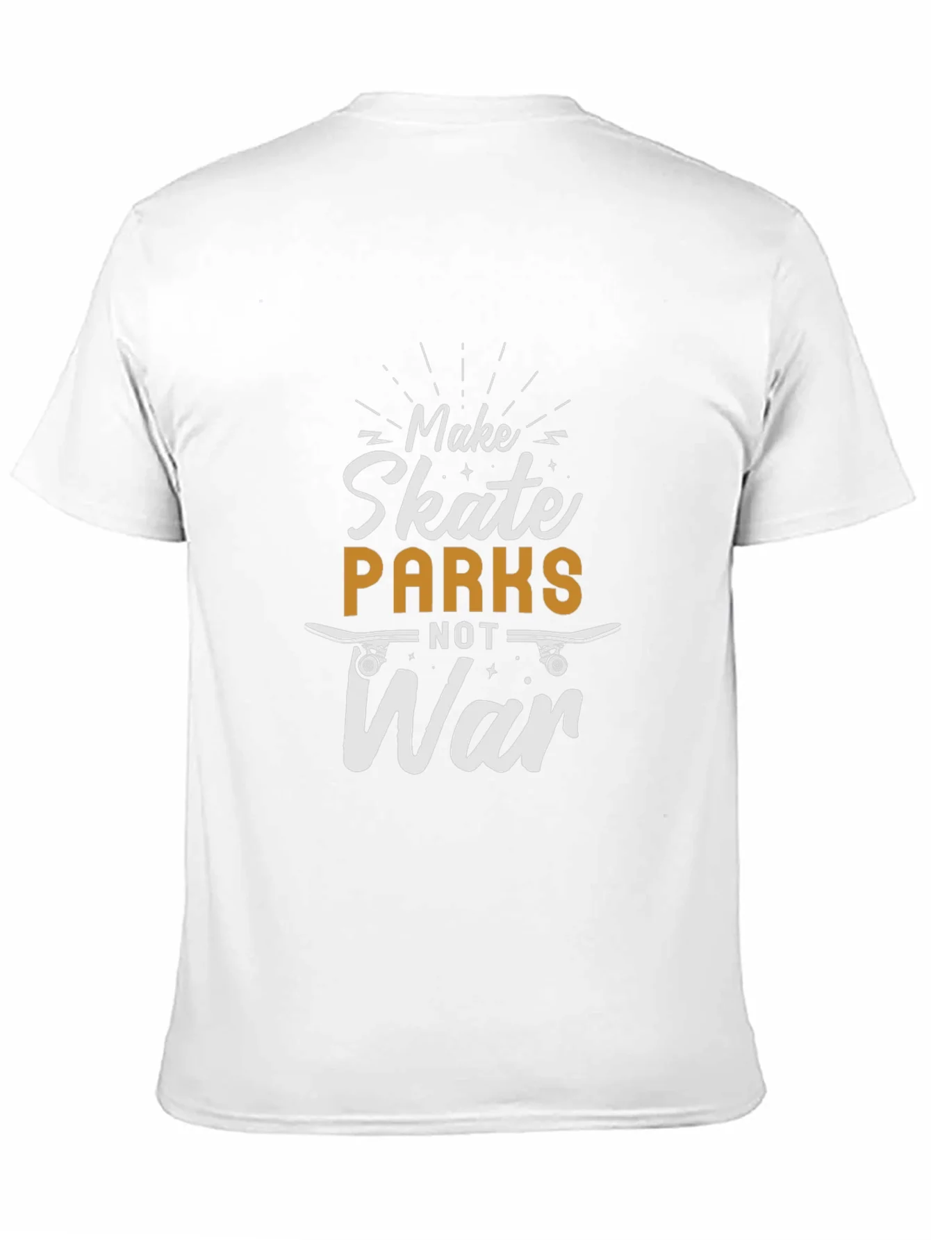 Skate Parks Not War Black Graphic Tee