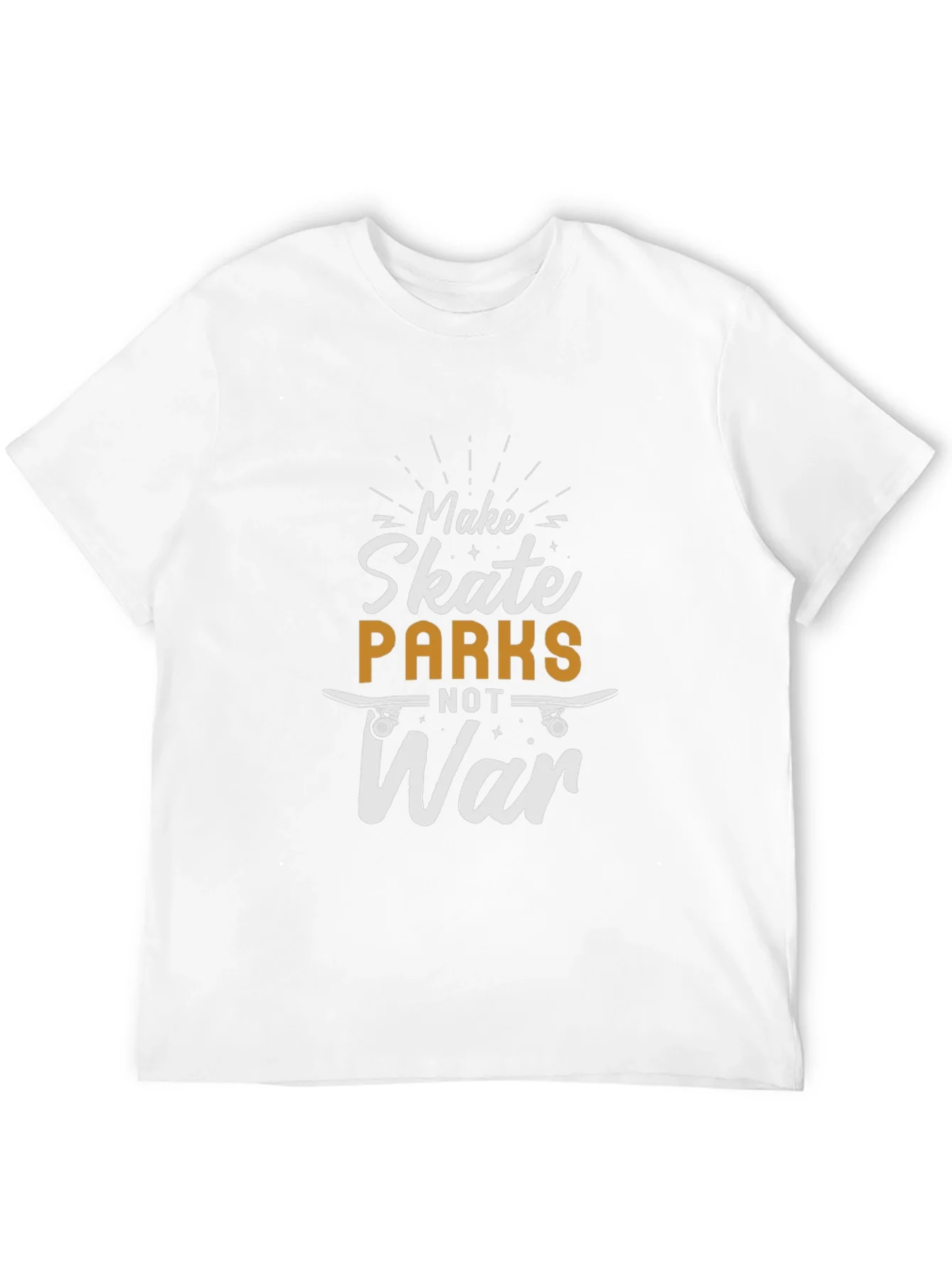 Skate Parks Not War Black Graphic Tee