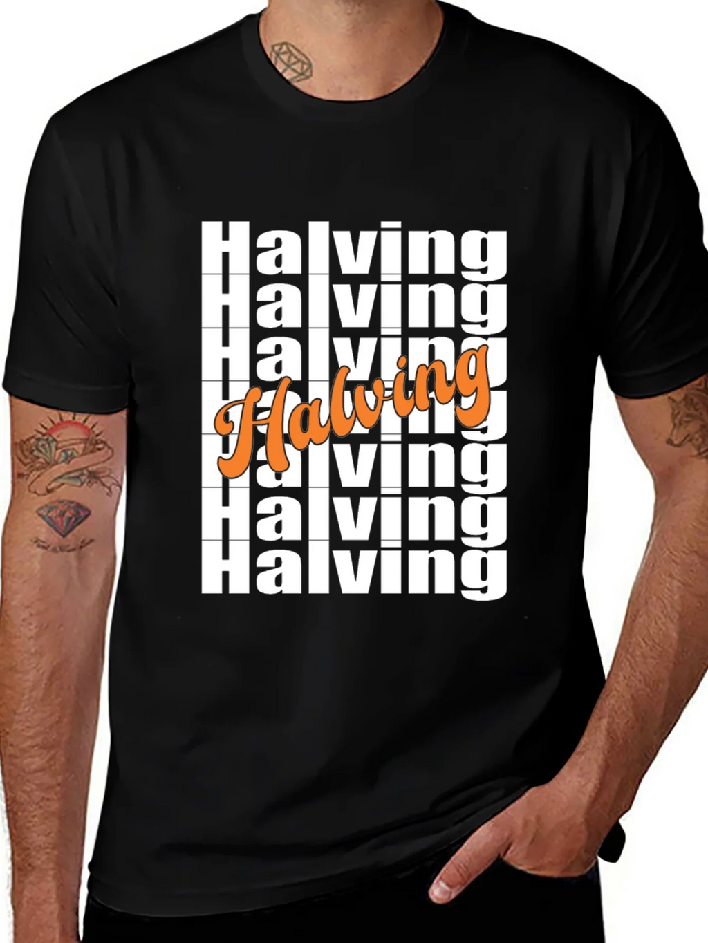 Halving Bitcoin Crypto T-Shirt Black
