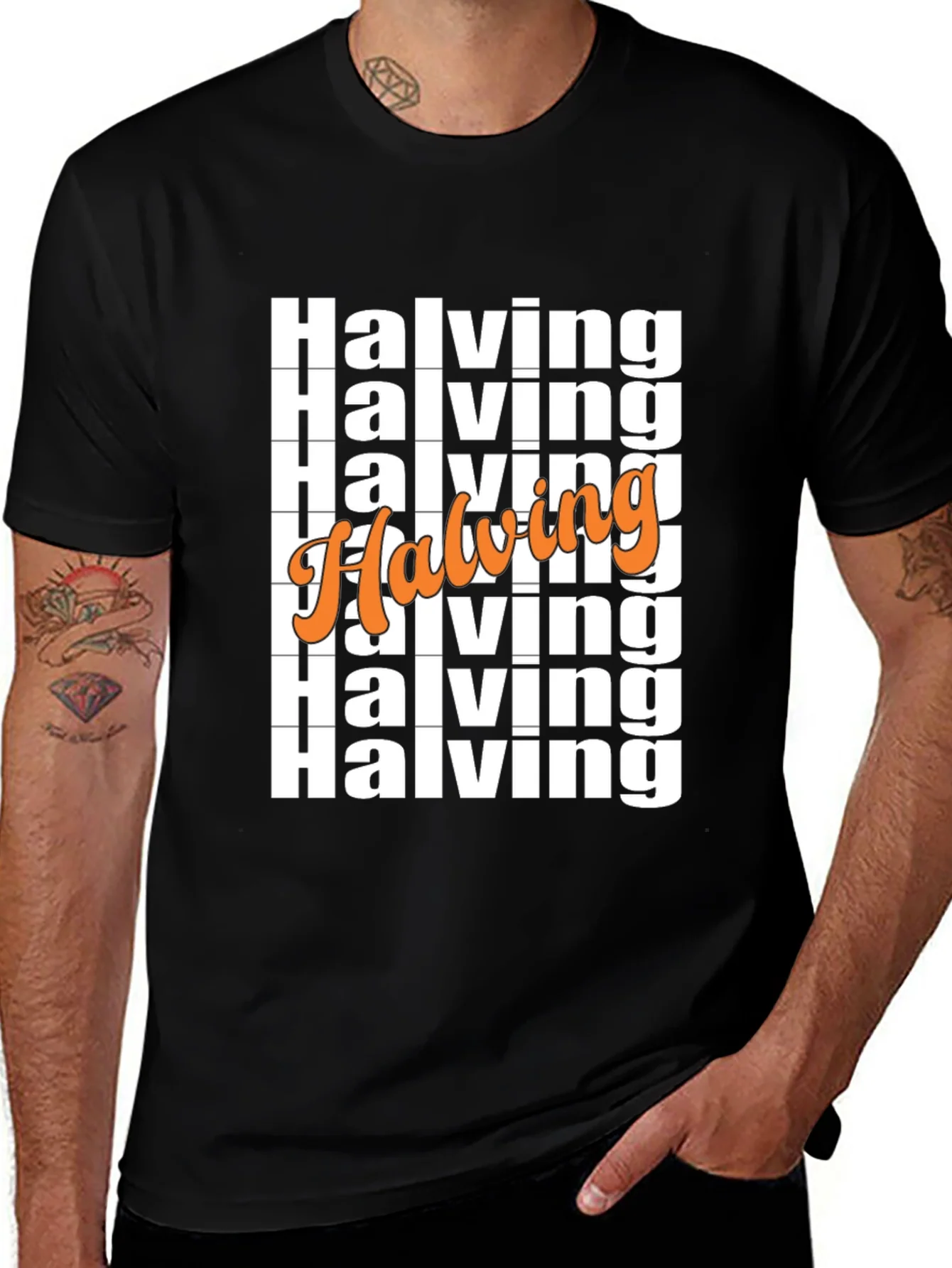 Halving Bitcoin Crypto T-Shirt Black