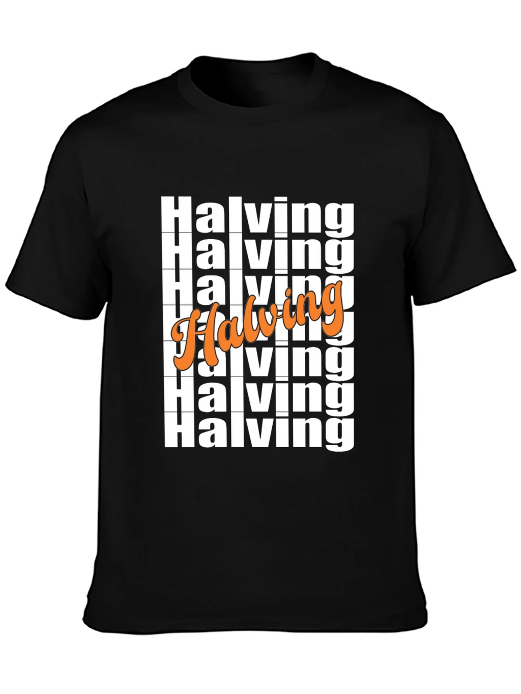Halving Bitcoin Crypto T-Shirt Black