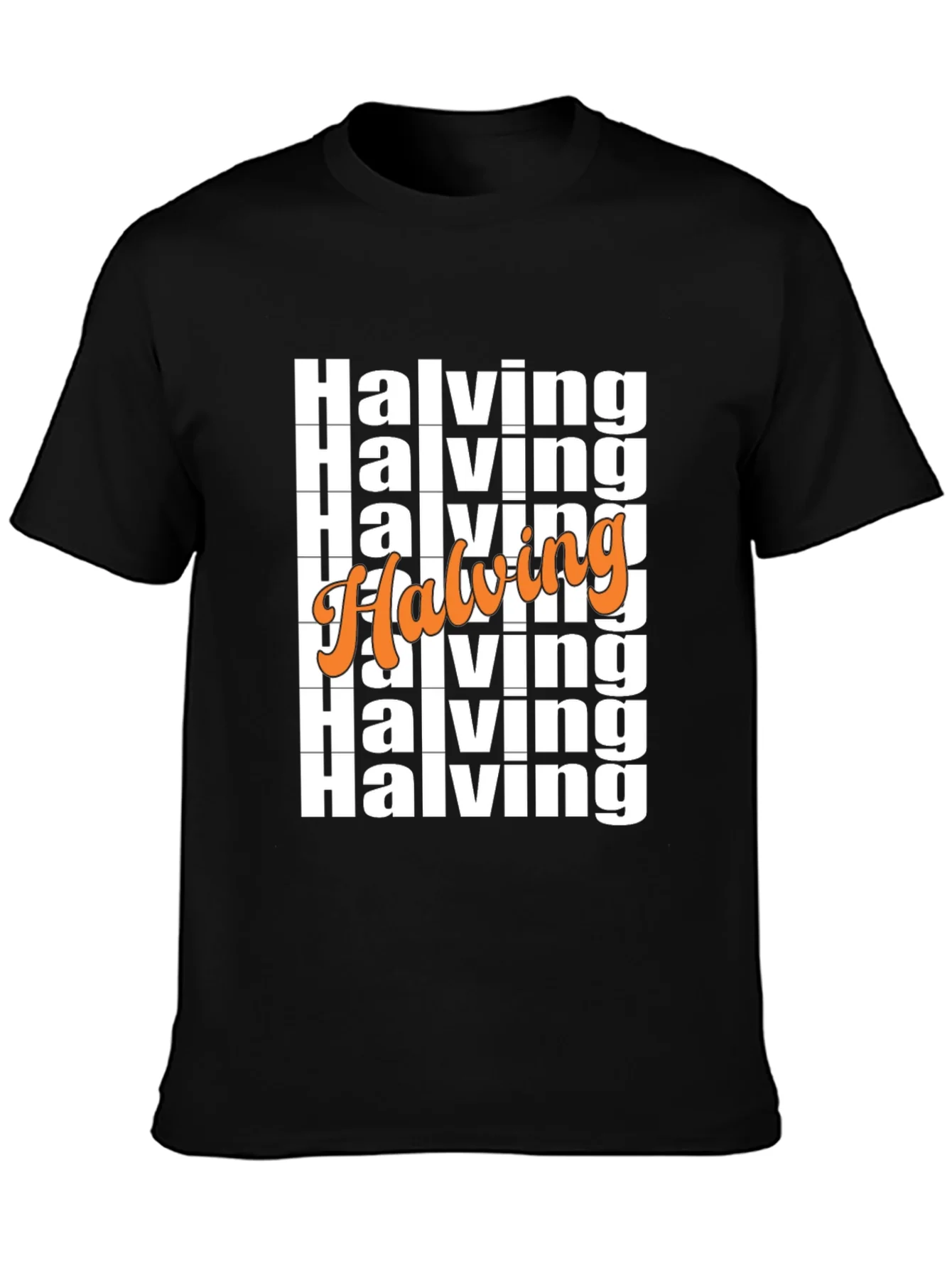 Halving Bitcoin Crypto T-Shirt Black