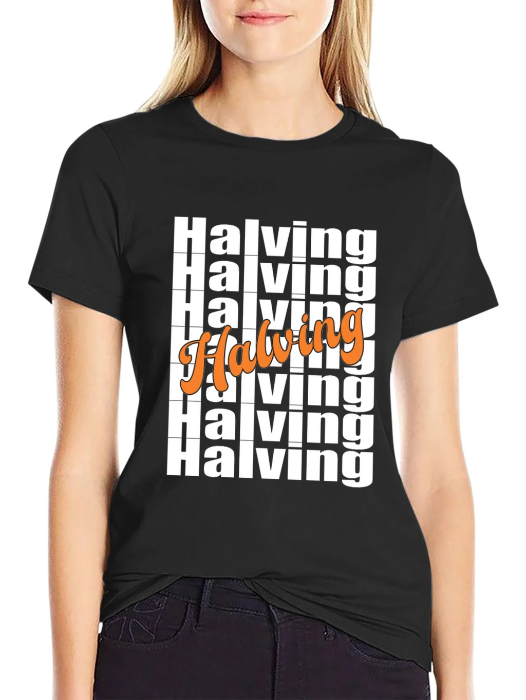 Halving Bitcoin Crypto T-Shirt Black