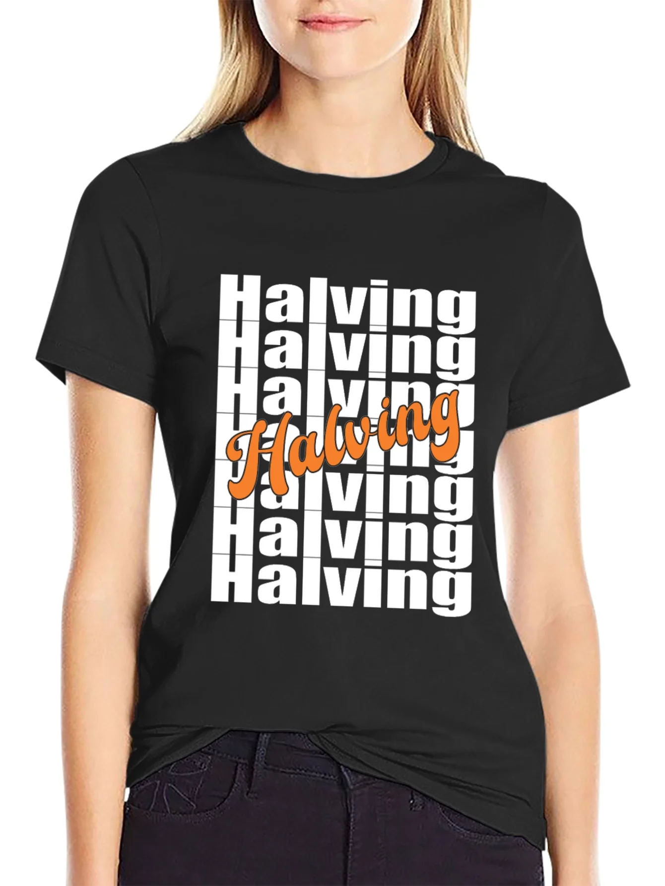 Halving Bitcoin Crypto T-Shirt Black