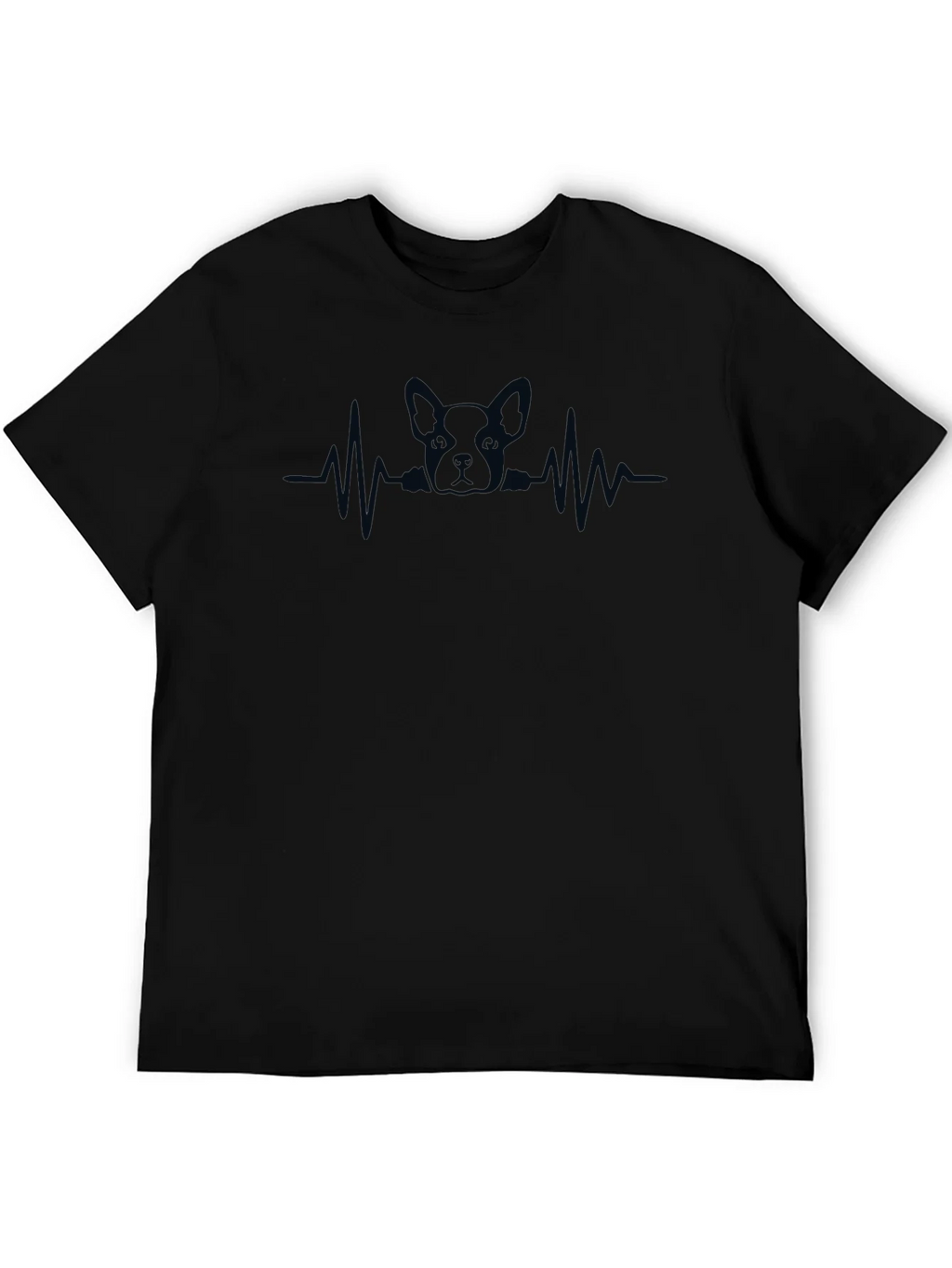Dog Heartbeat Graphic T-Shirt - Casual Style