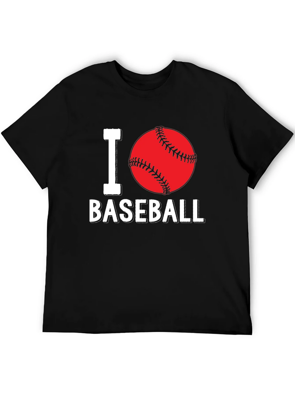 I Love Baseball Graphic T-Shirt