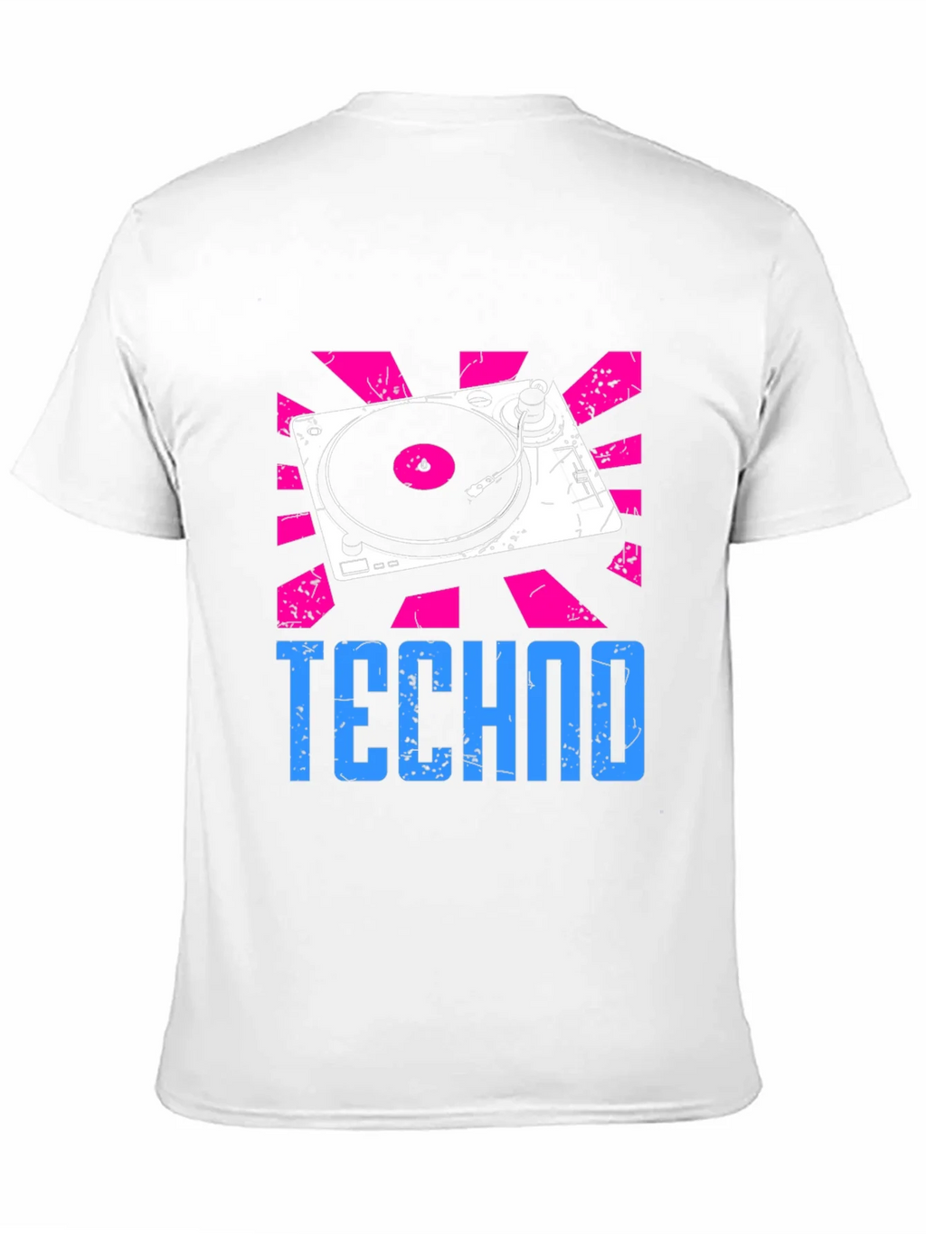 Techno Turntable Graphic Tee - Retro Style
