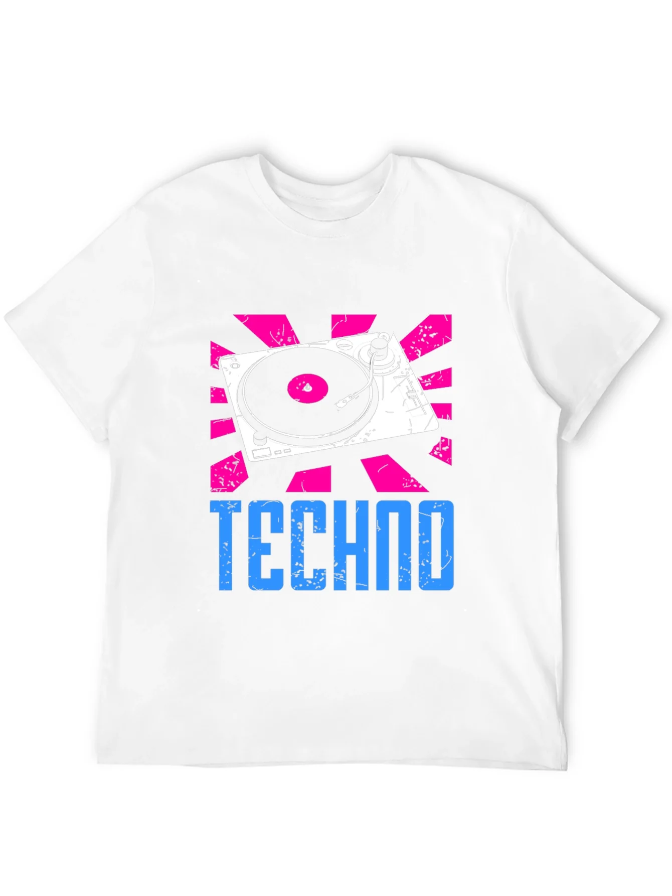 Techno Turntable Graphic Tee - Retro Style