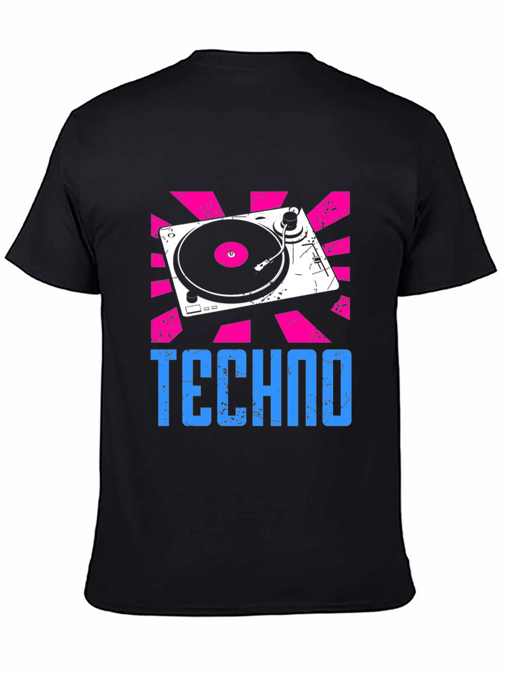 Techno Turntable Graphic Tee - Retro Style