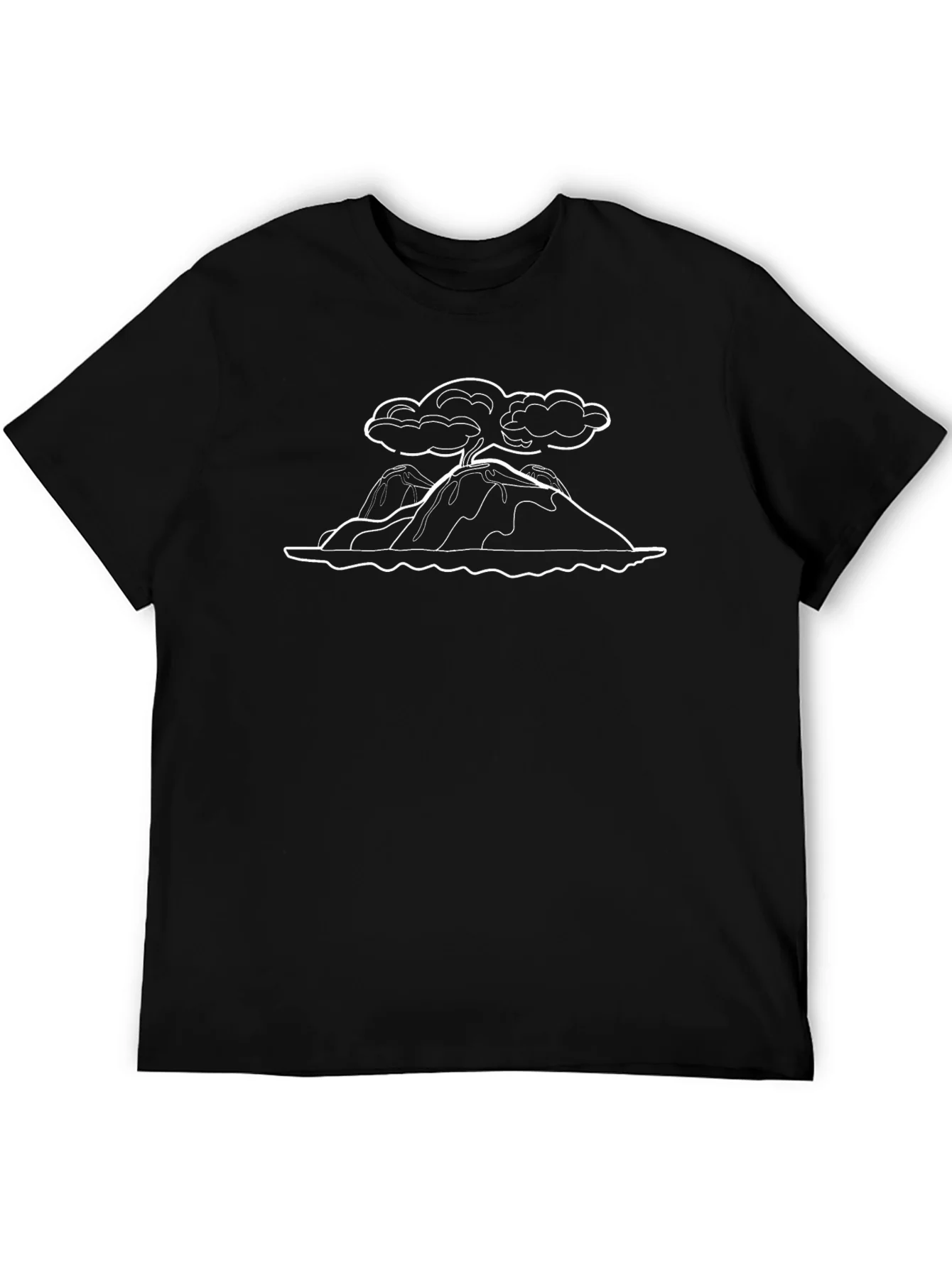 Island Graphic Tee - Black Short Sleeve T-Shirt