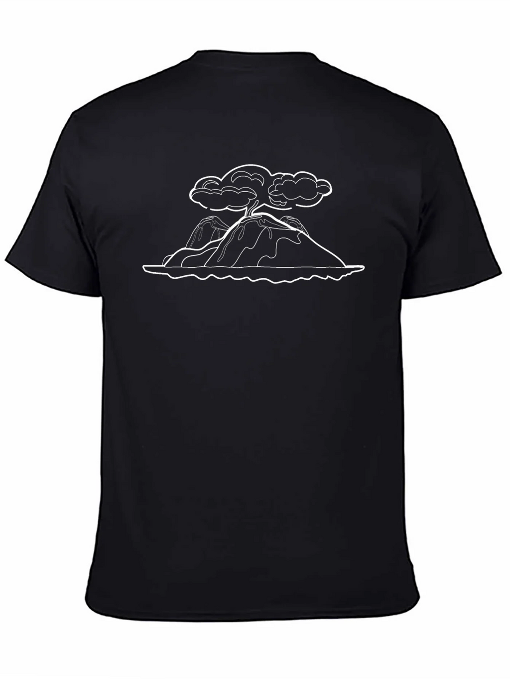 Island Graphic Tee - Black Short Sleeve T-Shirt
