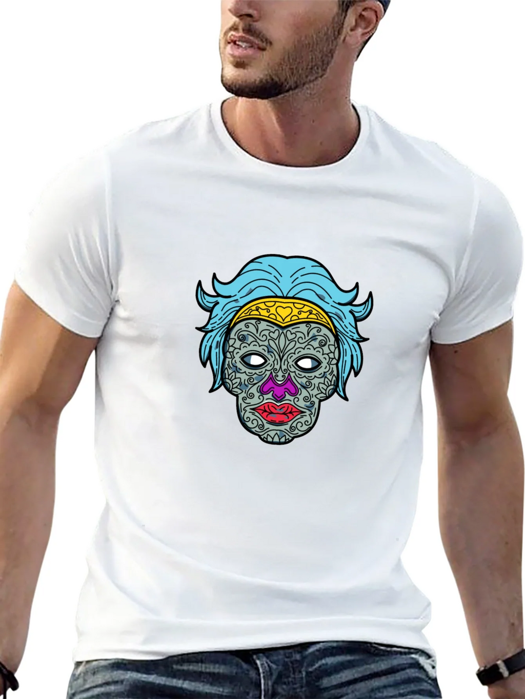 Sugar Skull Graphic Tee - Dia de los Muertos