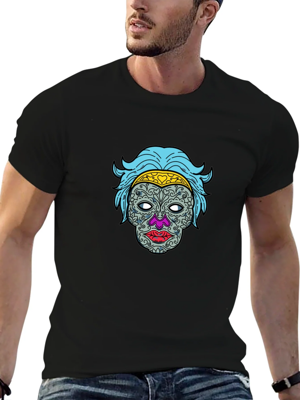 Sugar Skull Graphic Tee - Dia de los Muertos