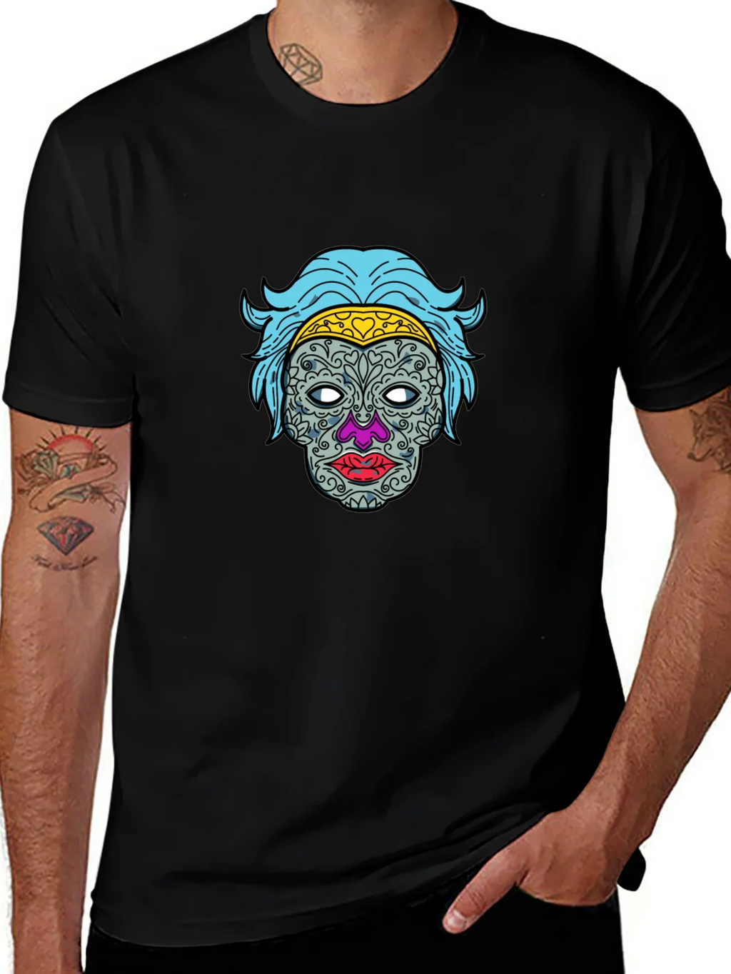 Sugar Skull Graphic Tee - Dia de los Muertos