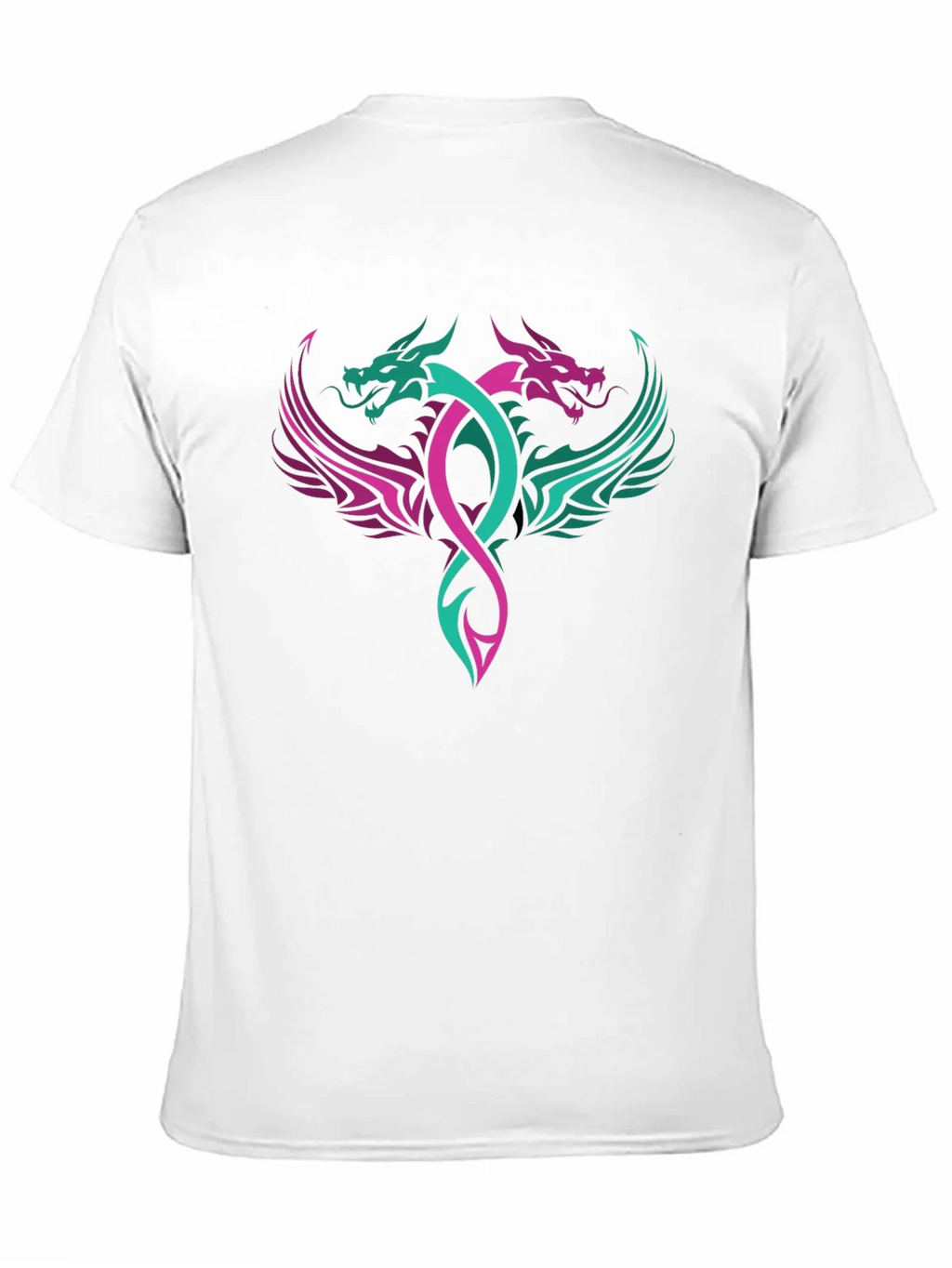 Dual Dragon Graphic Tee - Edgy Style