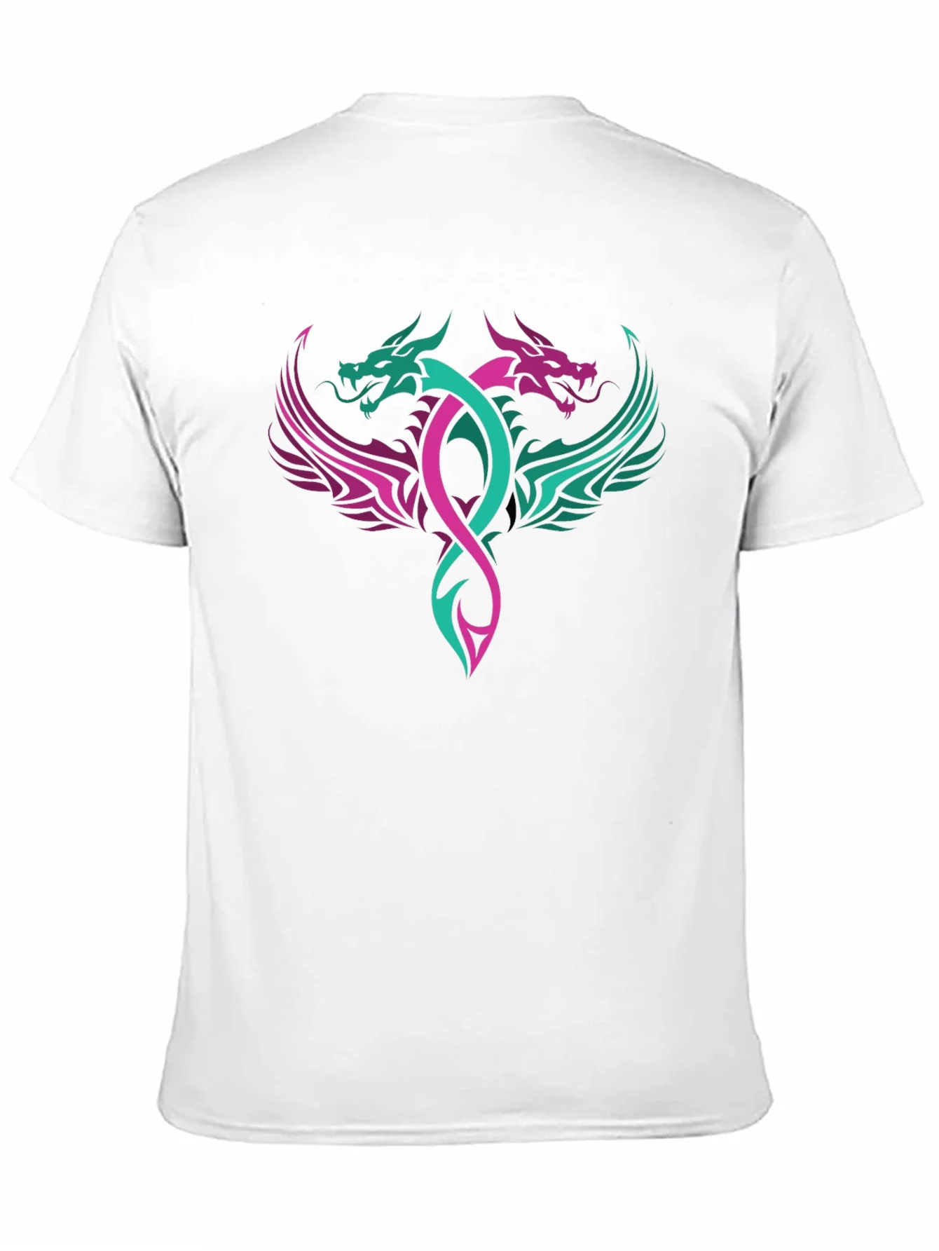Dual Dragon Graphic Tee - Edgy Style