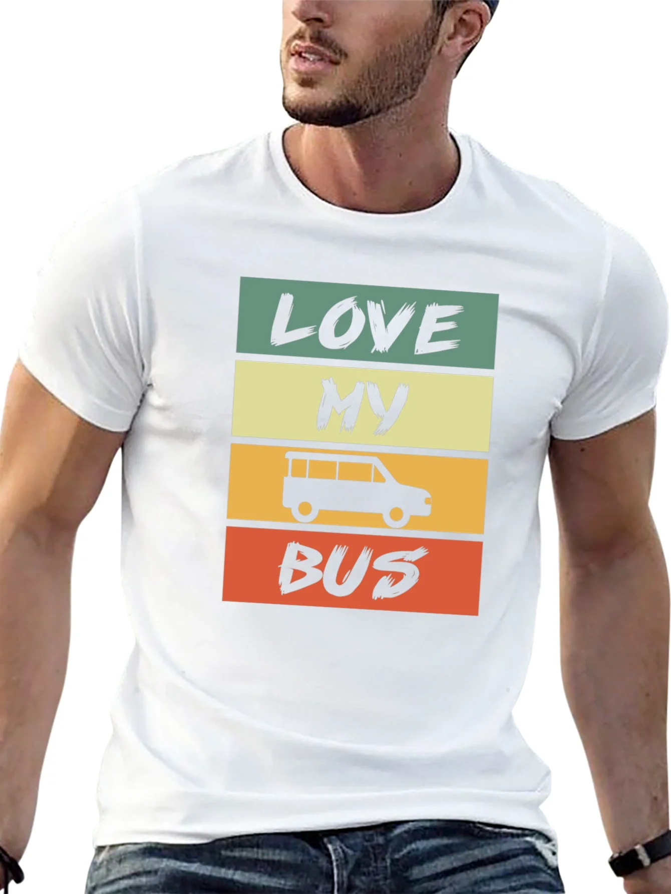 Love My Bus Retro Style T-Shirt